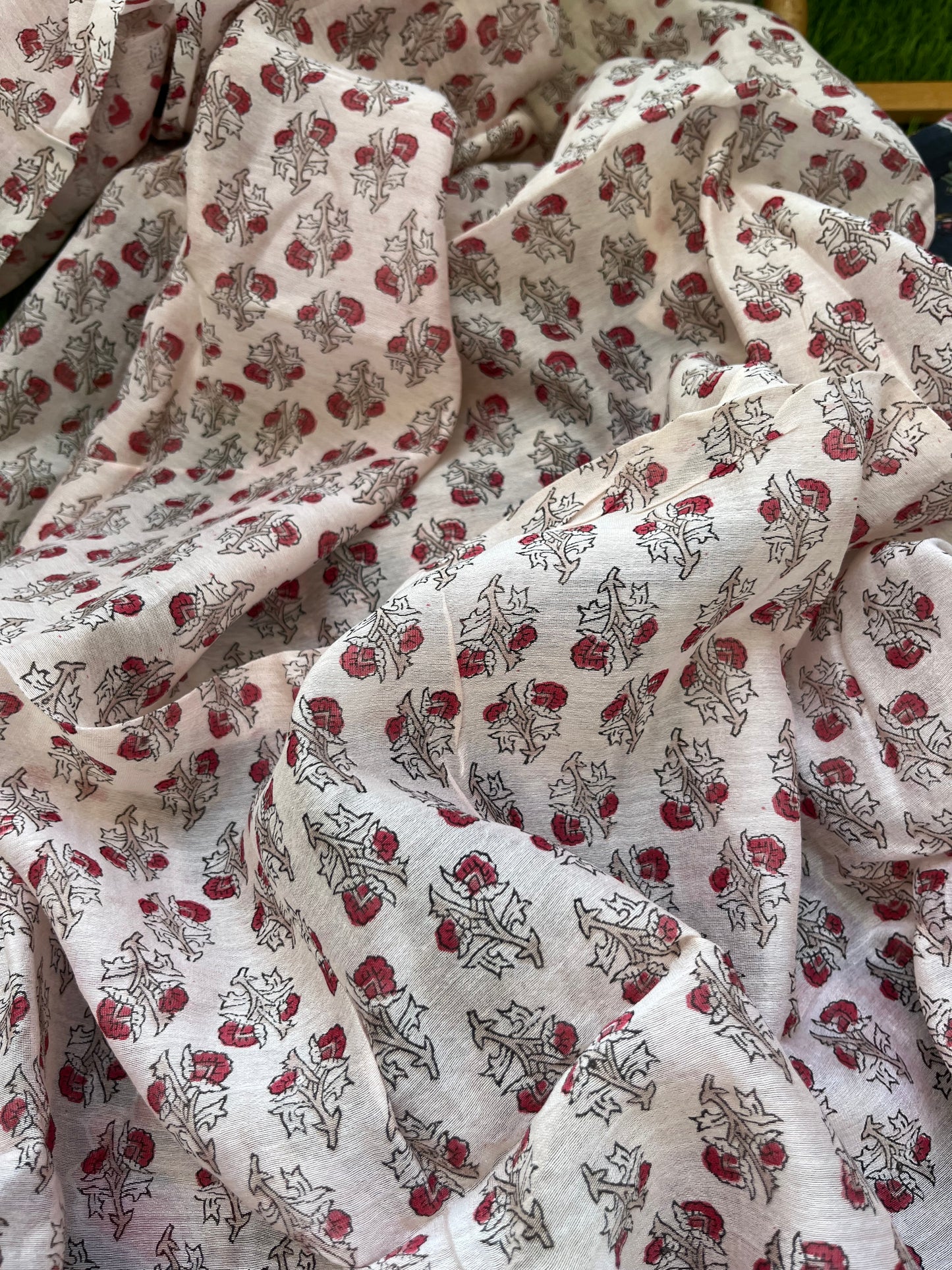 Cotton kurta bottom chanderi dupatta