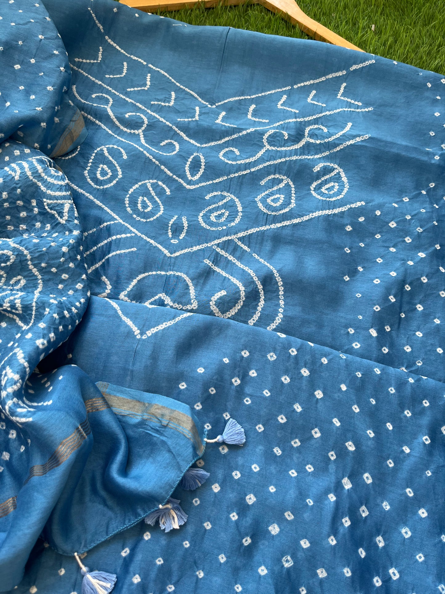 Chanderi Bandhani kurta dupatta
