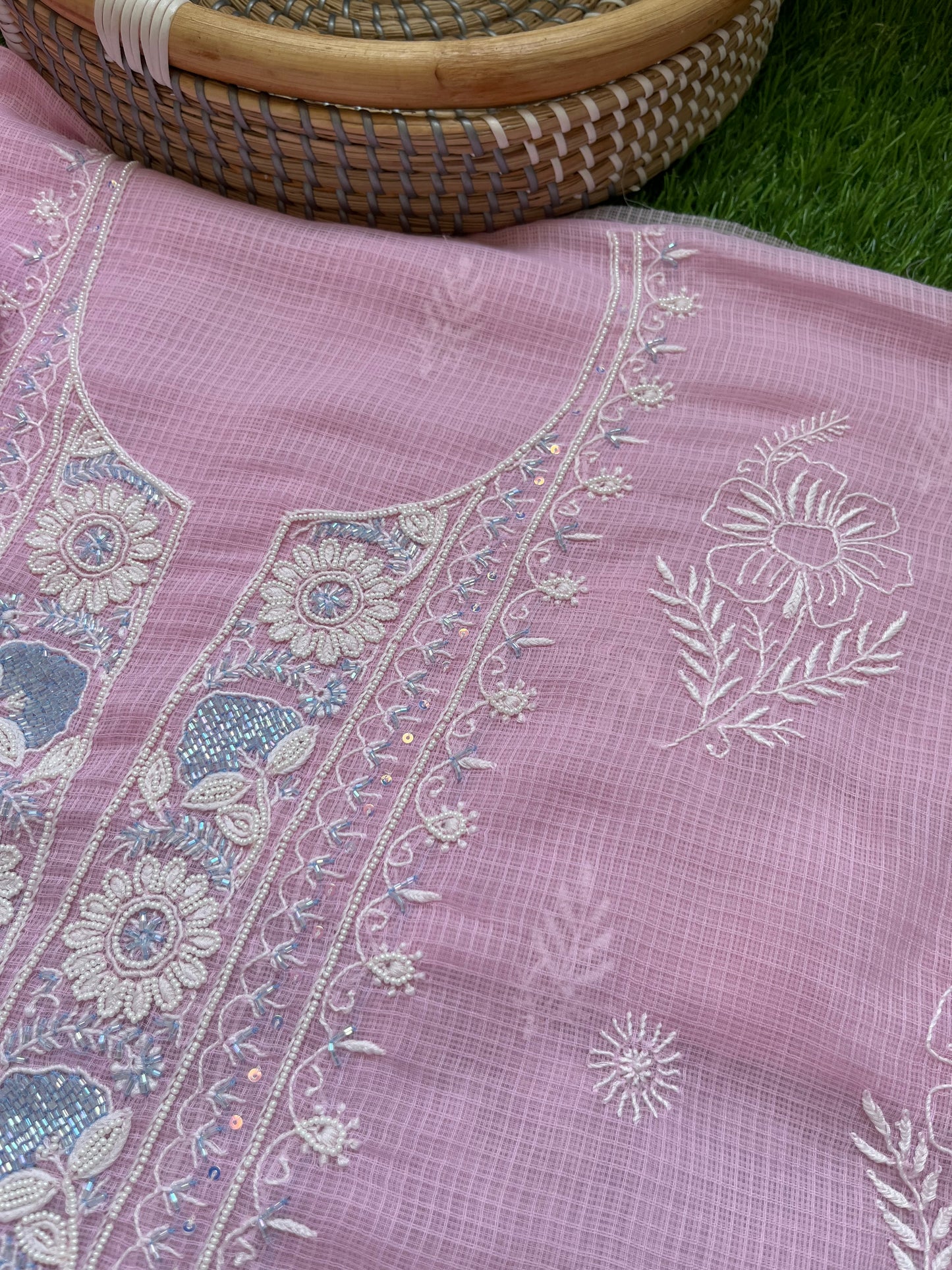 Kota Chikankari Kurta Dupatta