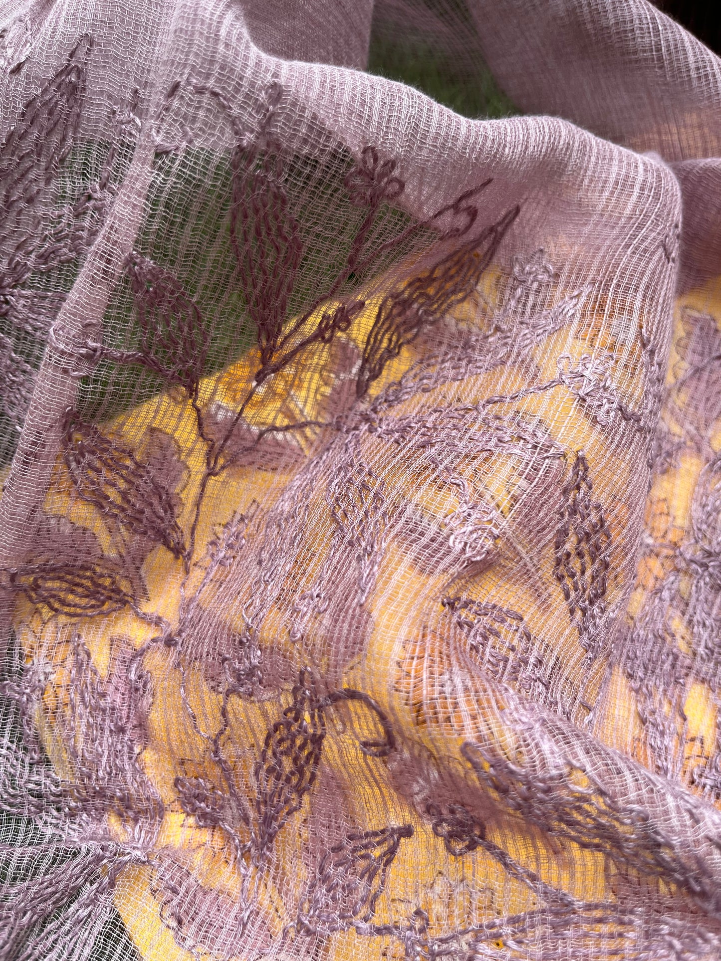 Kota Chikankari Dupatta with print kurta bottom Fabric