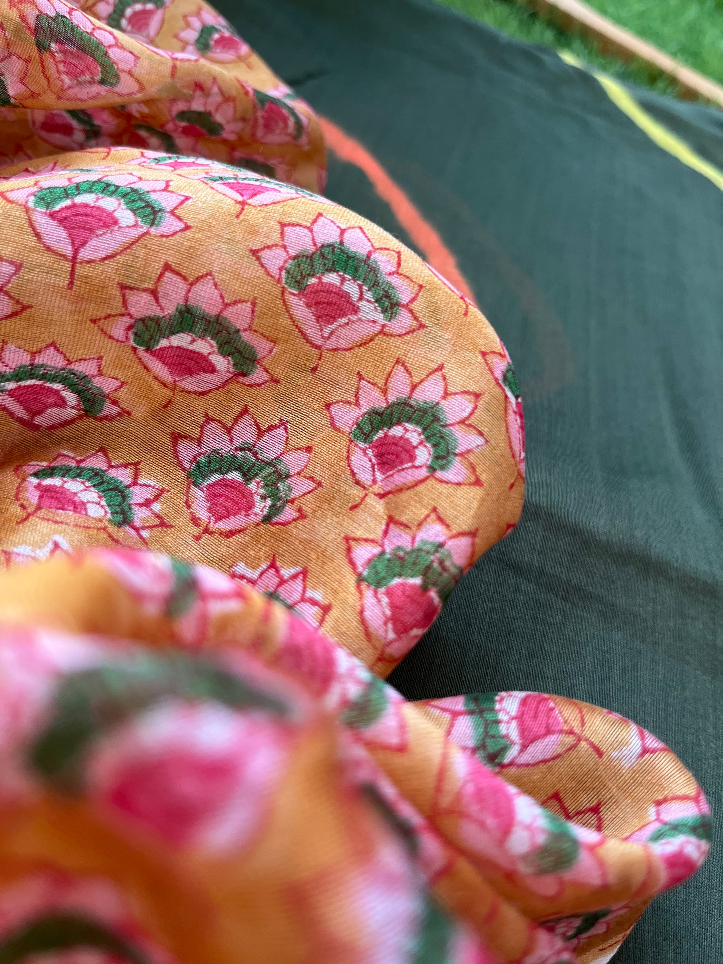 Chanderi tie and dye kurta chanderi dupatta
