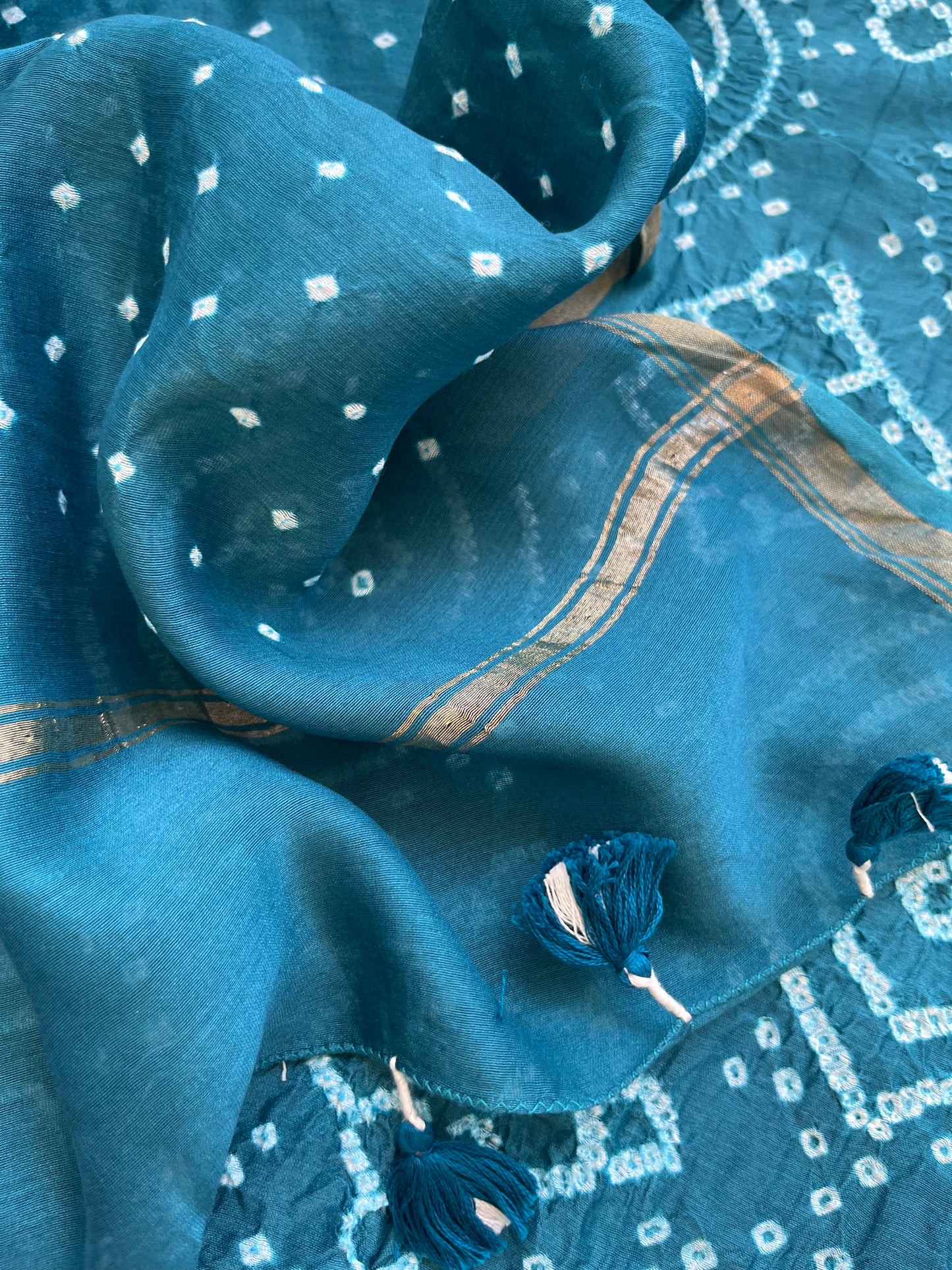 Bandhani kurta dupatta