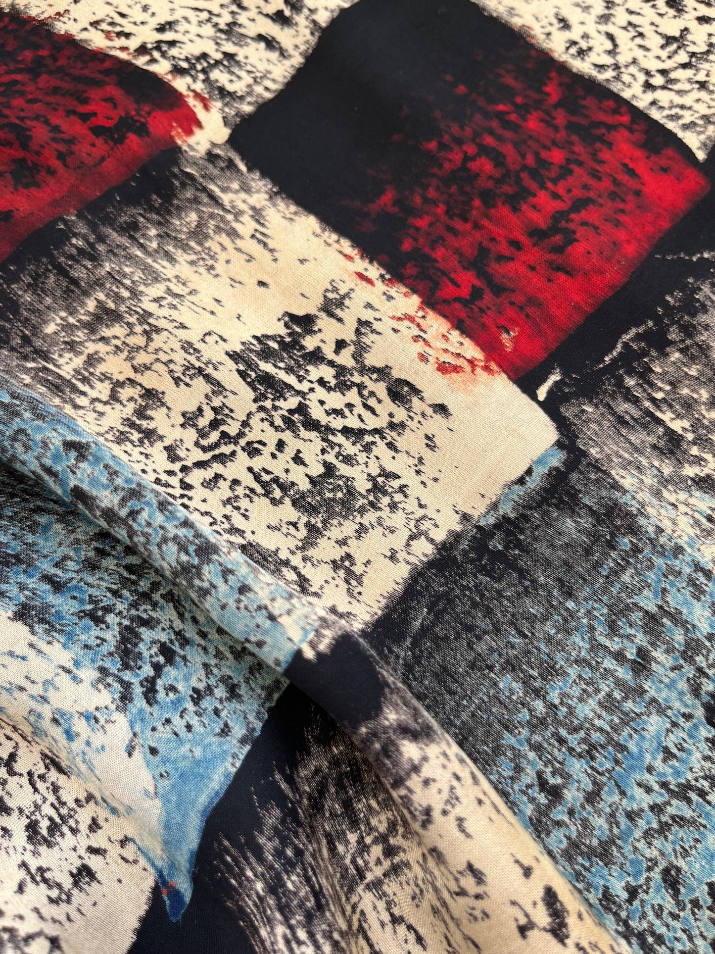 Modal Silk ajrakh fabric
