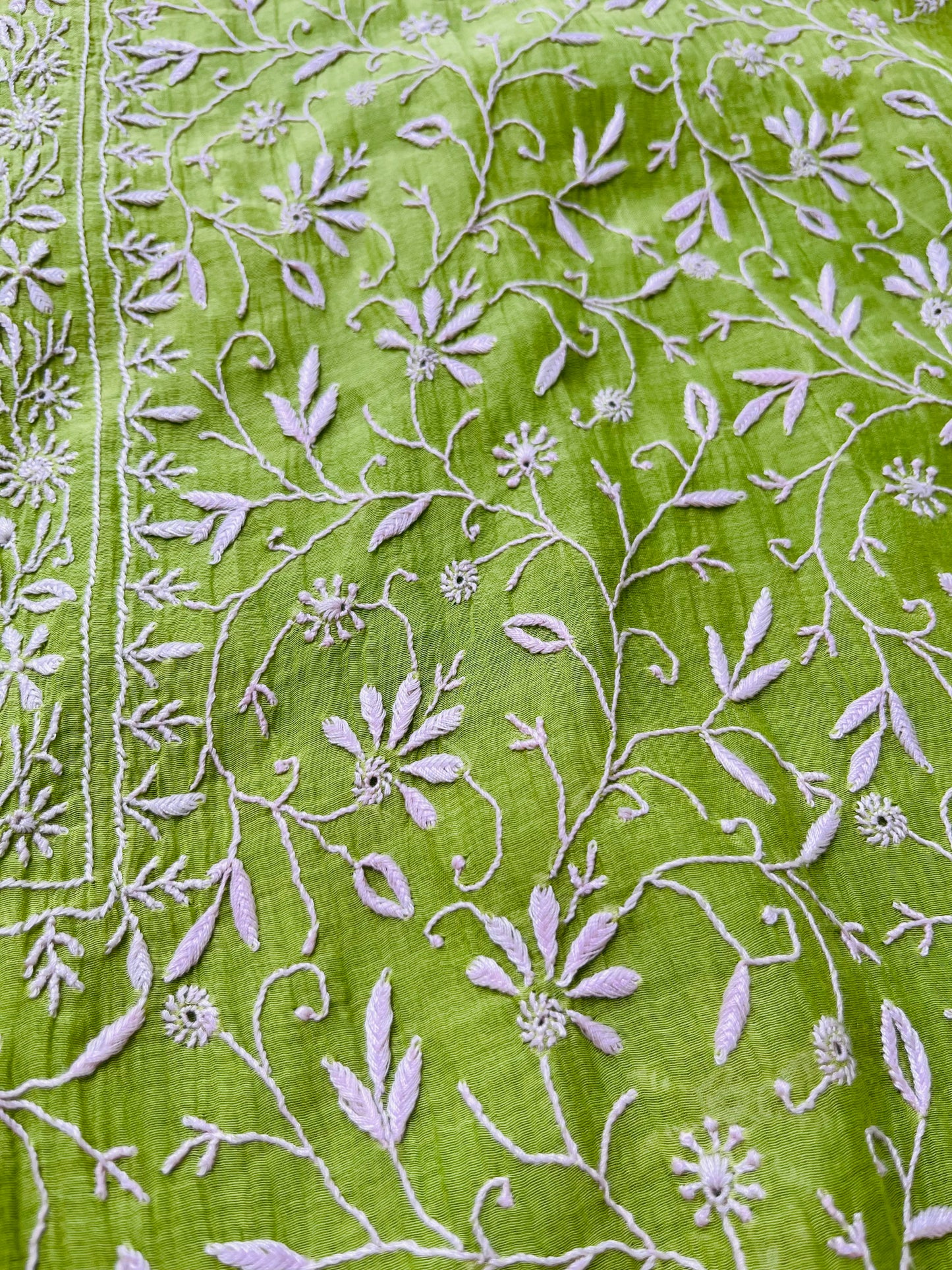 Chanderi Chikankari Kurta Dupatta