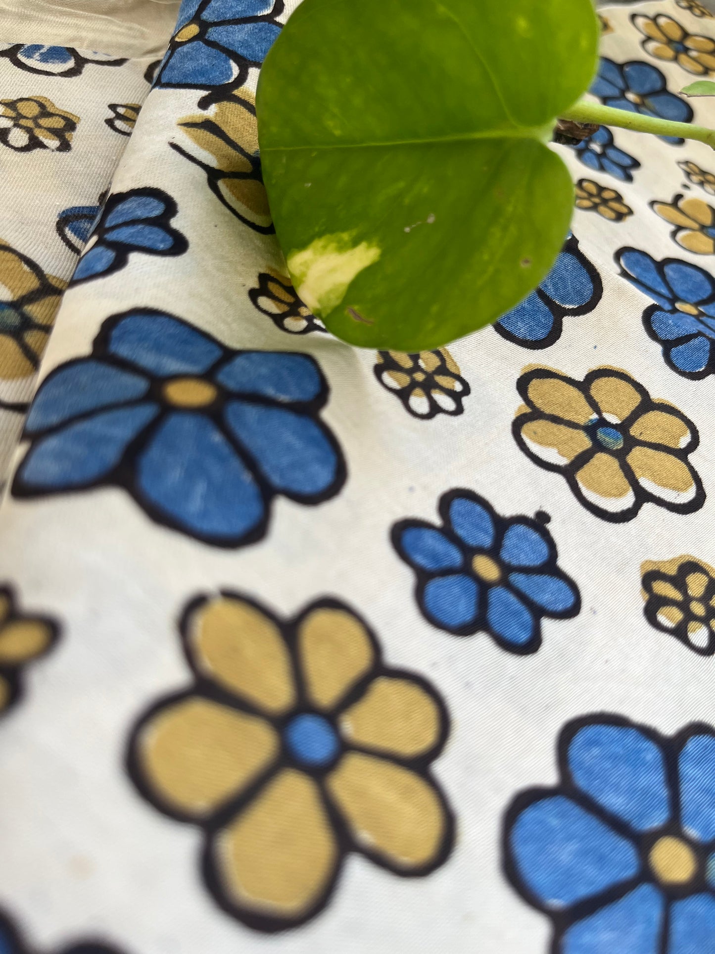 Modal Silk ajrakh fabric