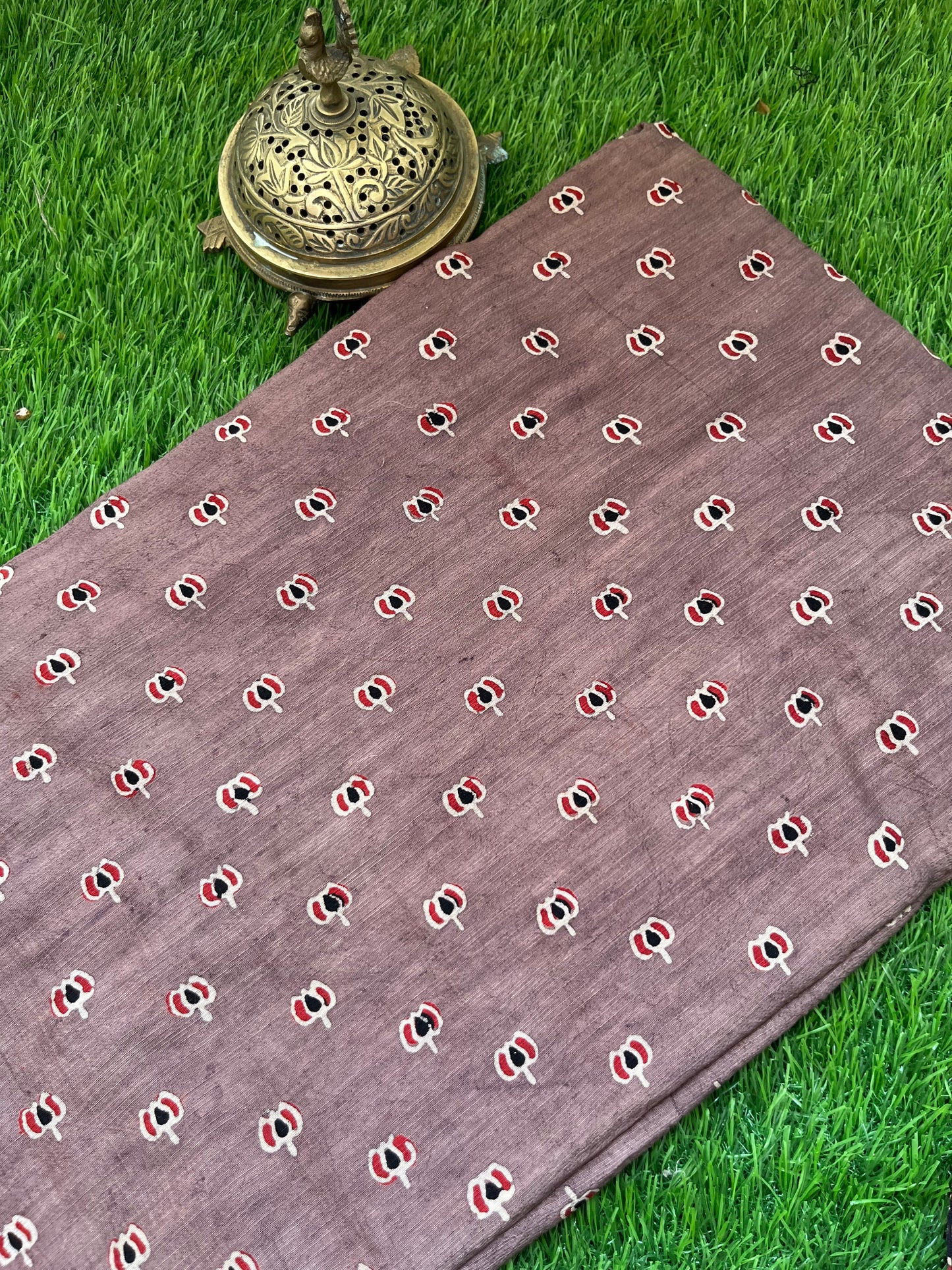 Ajrakh Cotton slub fabric