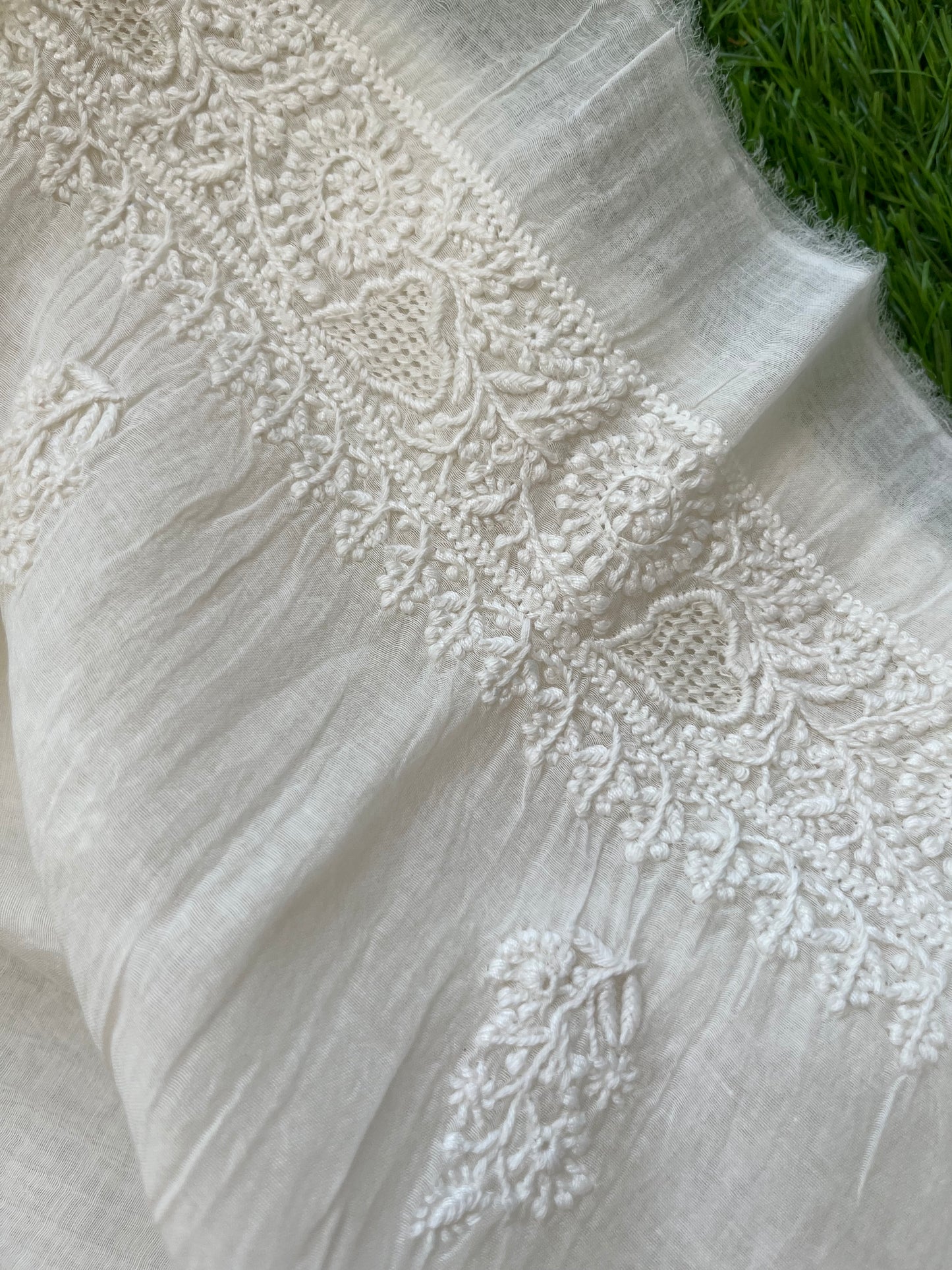 Chanderi Chikankari Kurta Dupatta