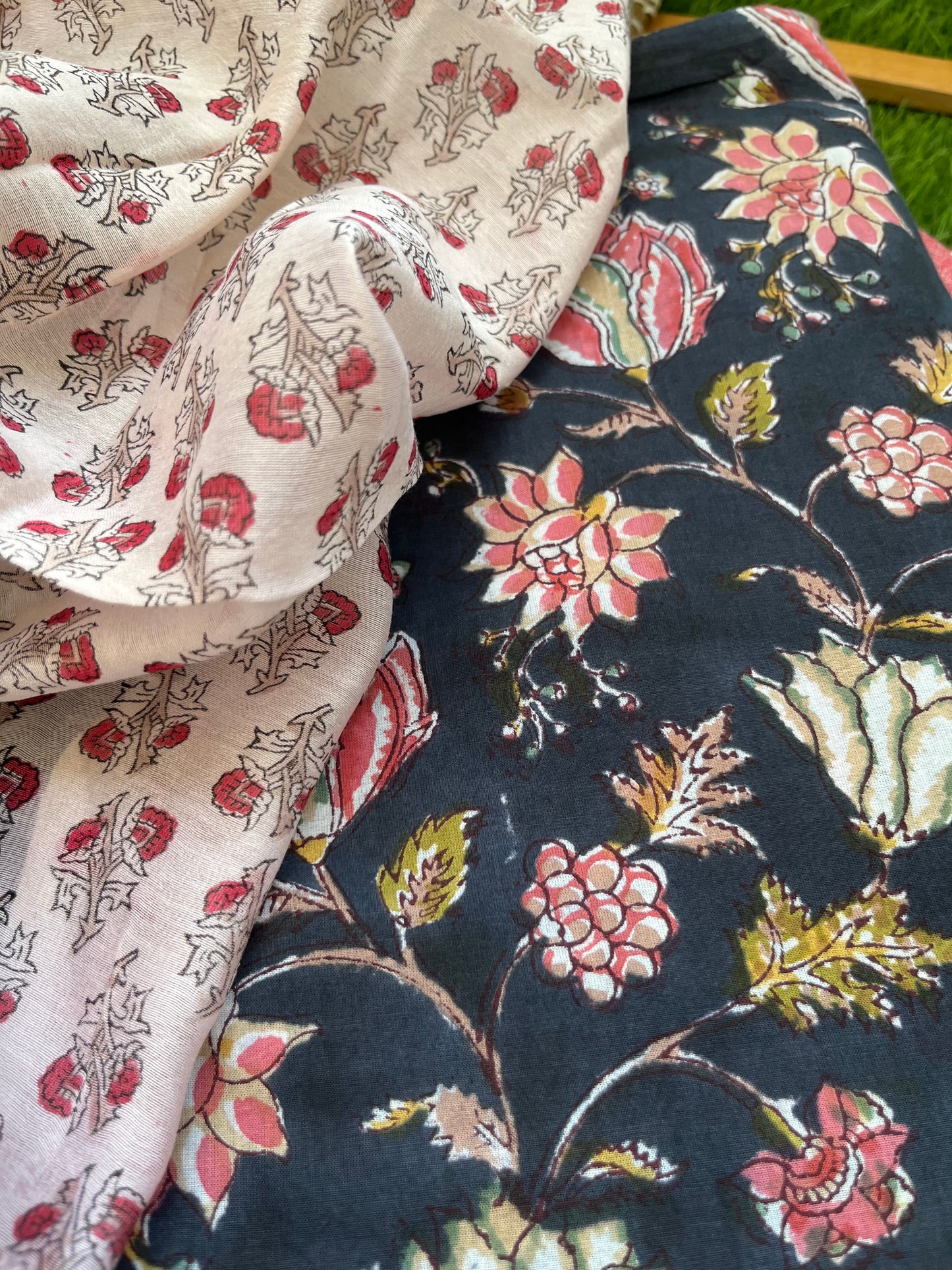 Cotton kurta bottom chanderi dupatta