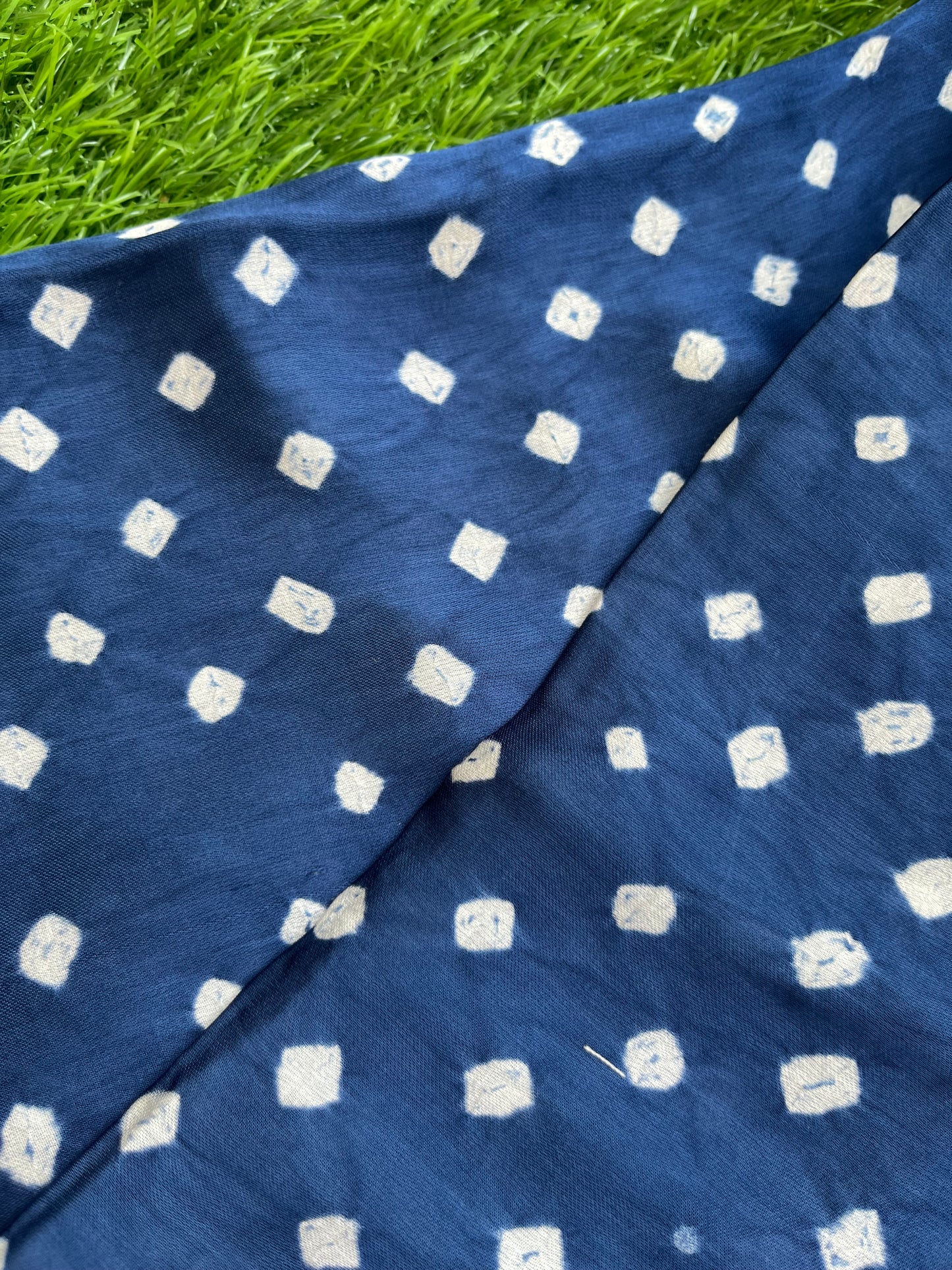 Modal Silk bandhani fabric