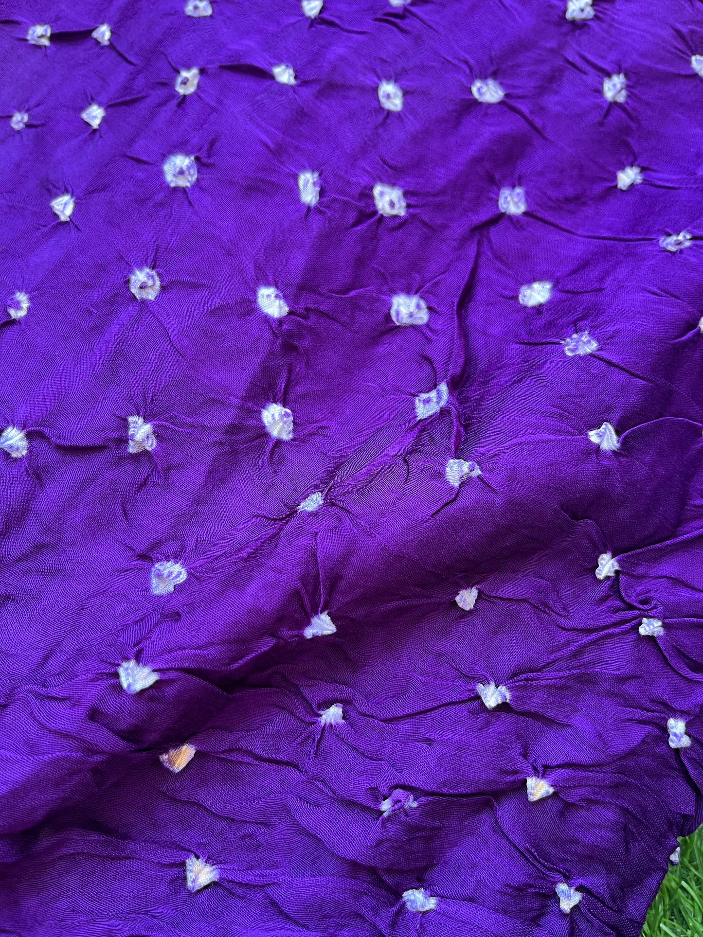 Modal Silk bandhani fabric