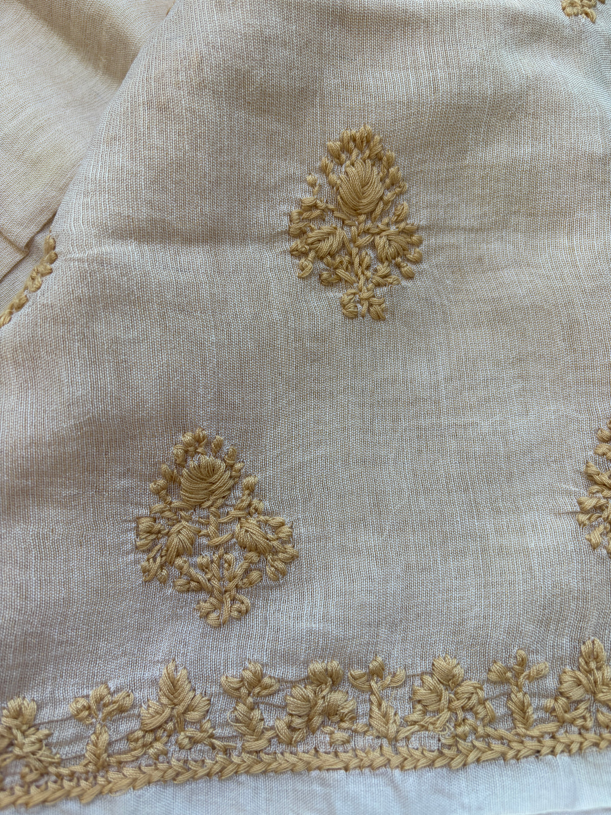 Chikankari chanderi Kurta