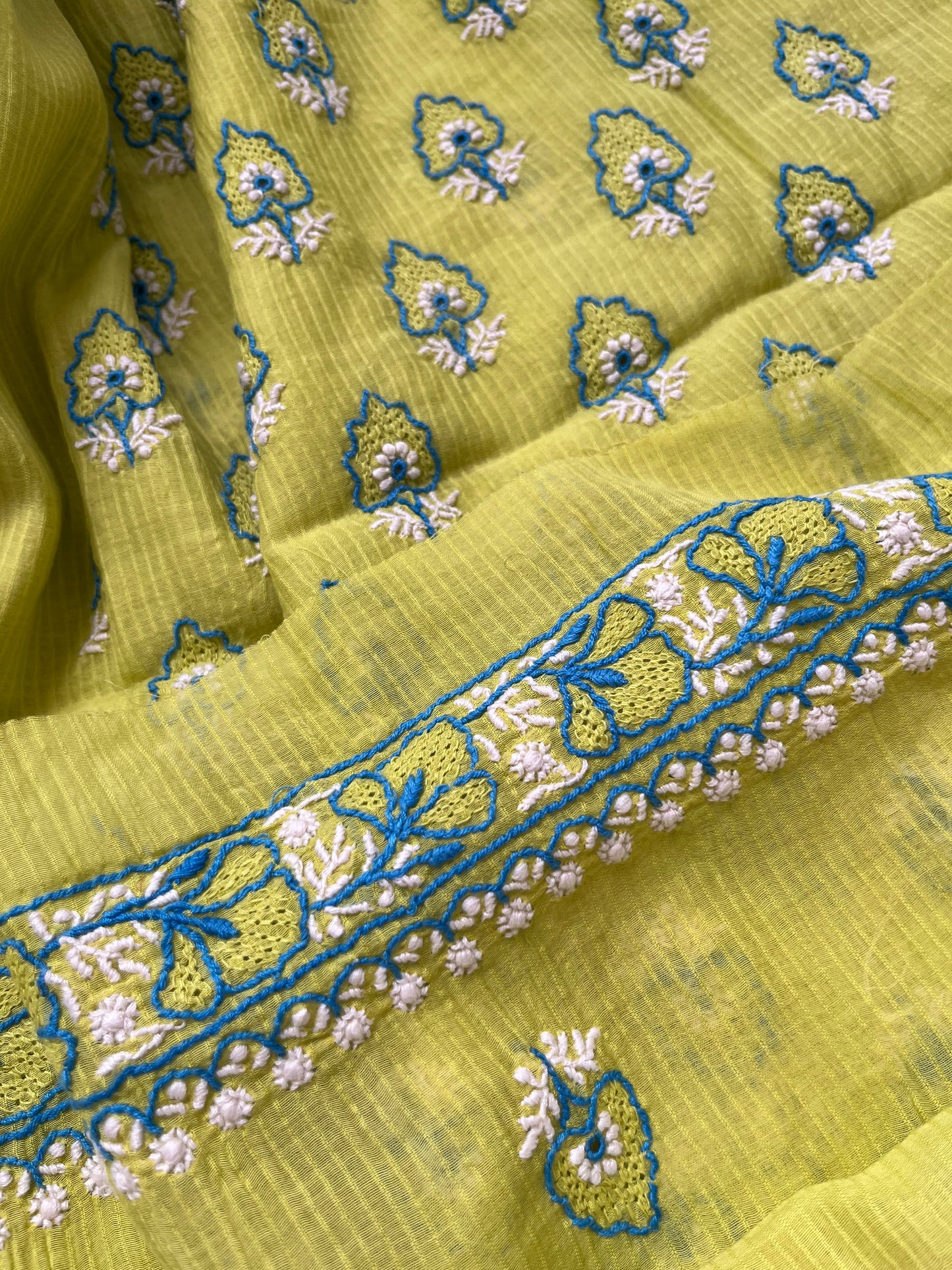 Chanderi Chikankari Kurta Dupatta