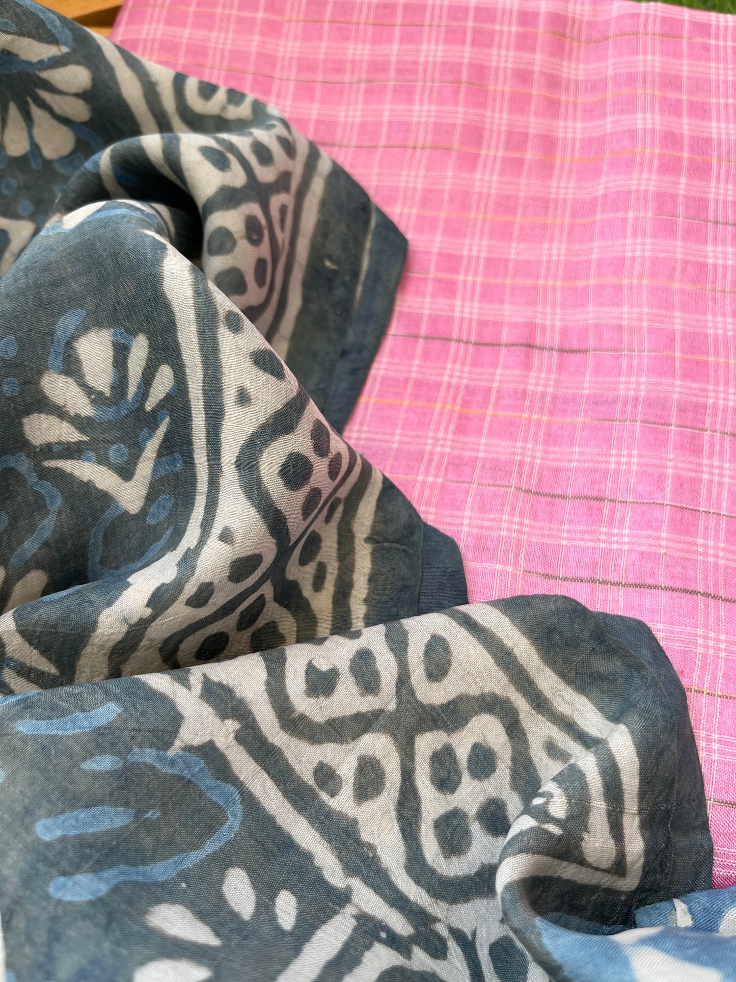 Silk kurta fabric dupatta