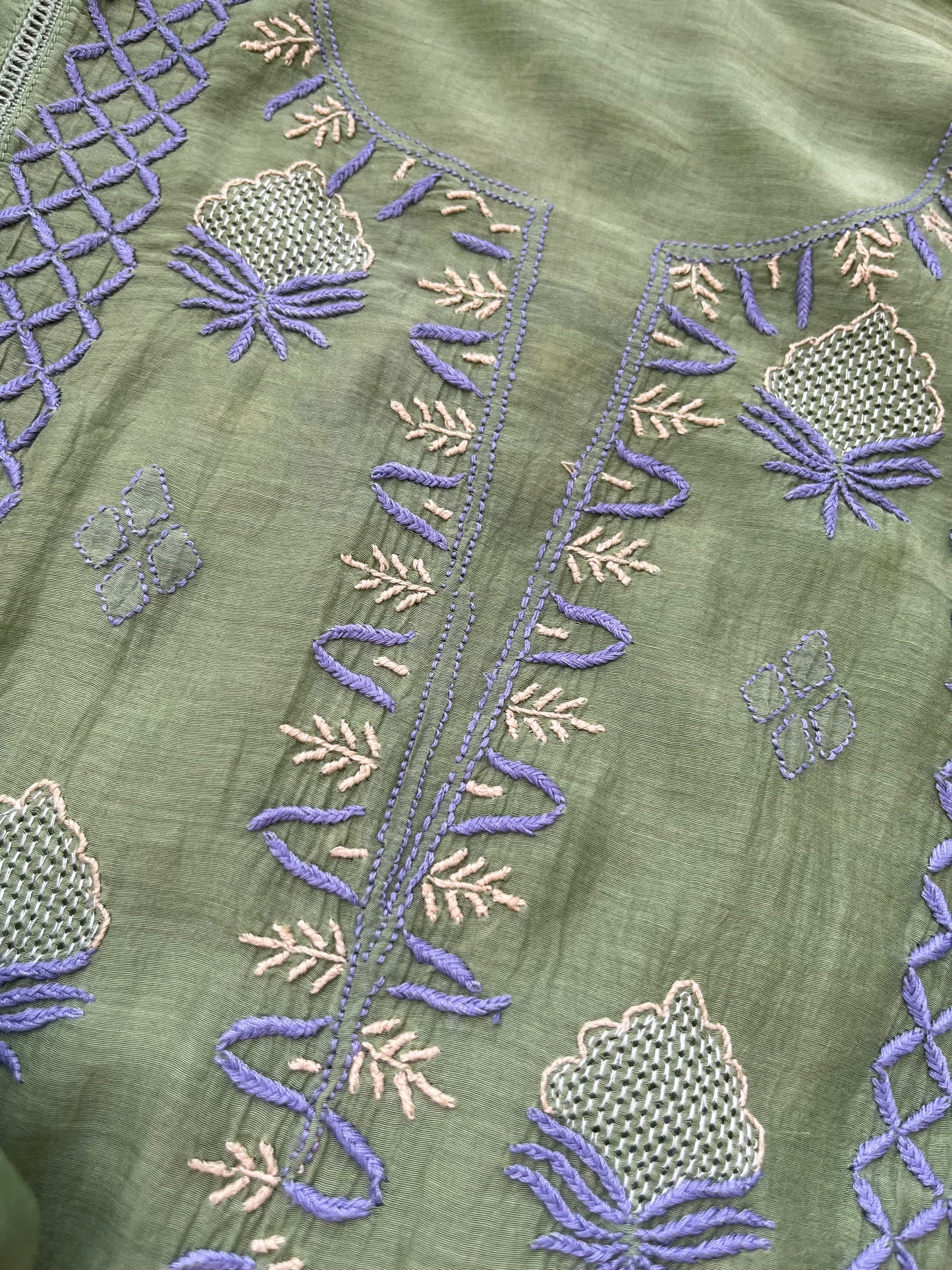 Chanderi Chikankari Kurta Dupatta