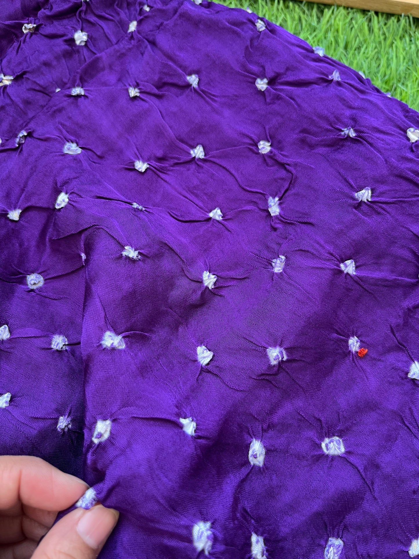 Modal Silk bandhani fabric