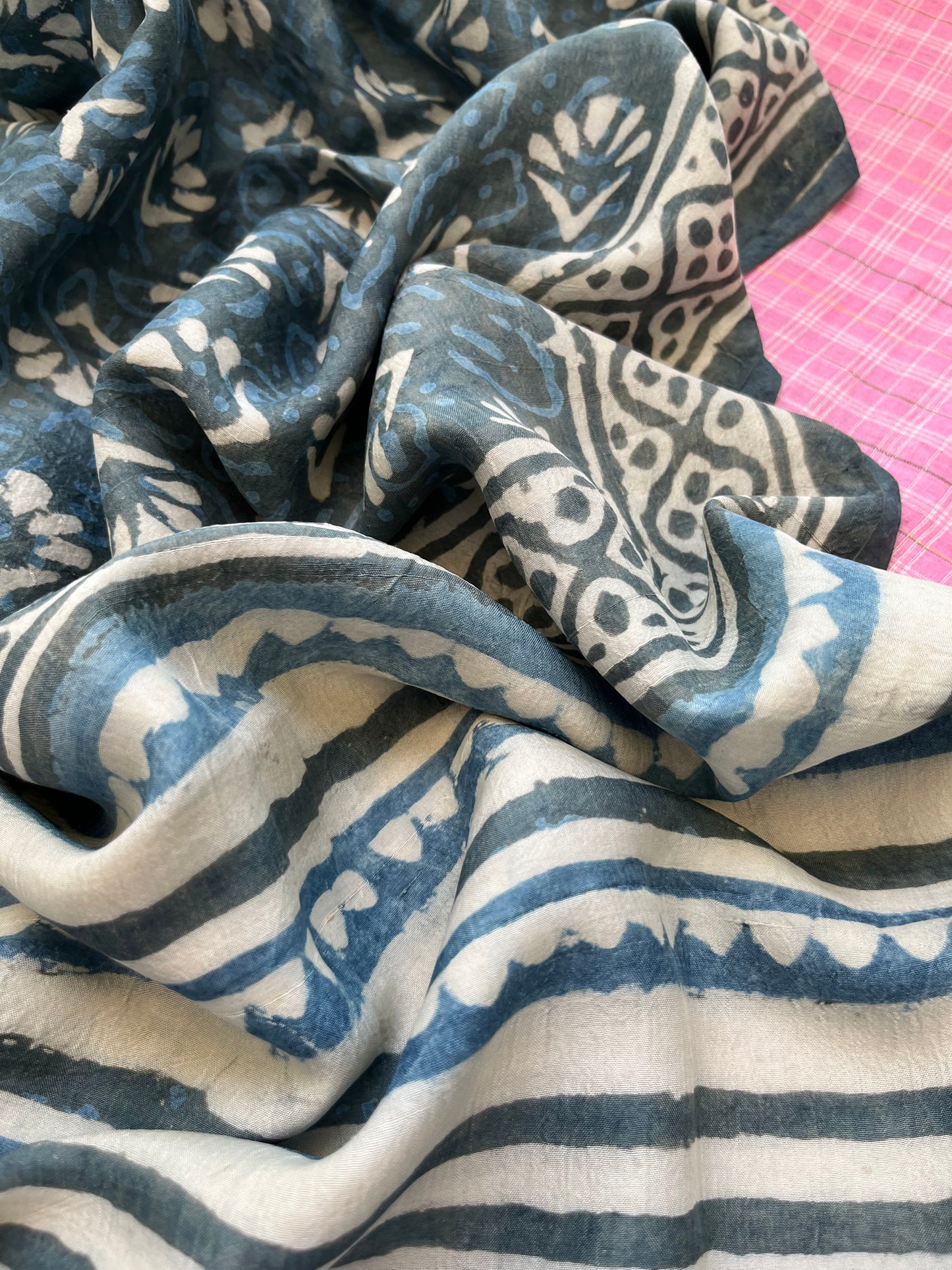 Silk kurta fabric dupatta