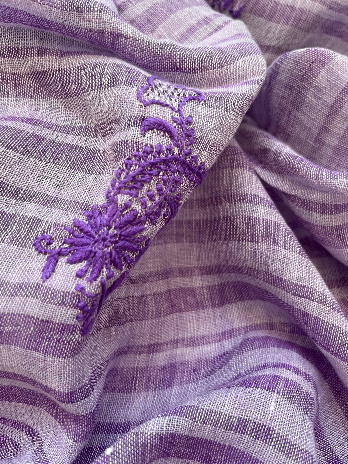 Cotton block print kurta bottom fabric chikan work dupatta