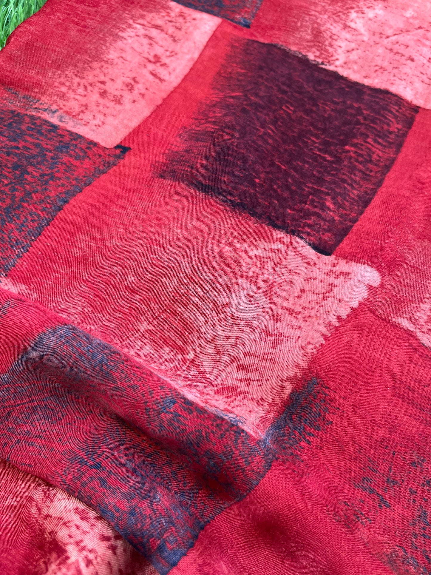 Modal Silk ajrakh fabric