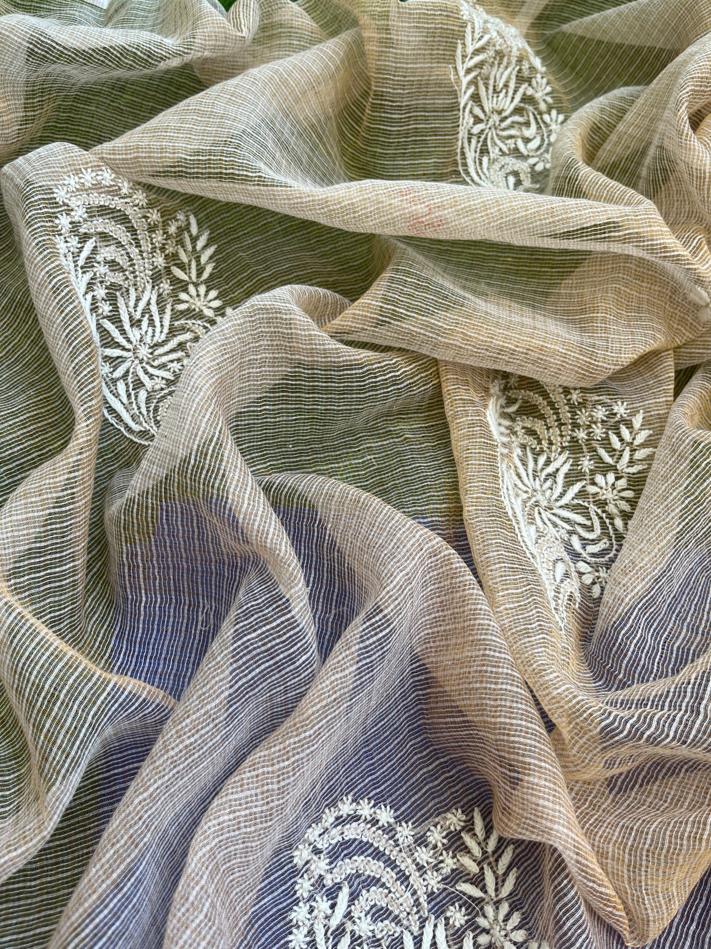 Chanderi kurta kurta fabric kota silk chikan work dupatta