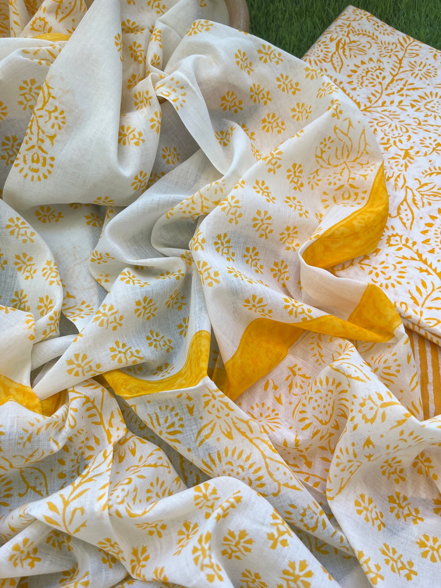 Cotton 3 pc set - kurta Bottom Dupatta