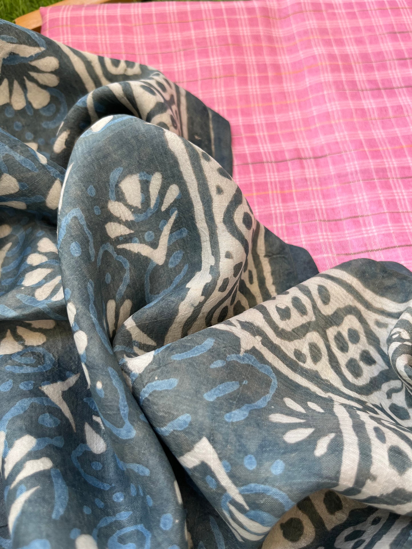 Silk kurta fabric dupatta