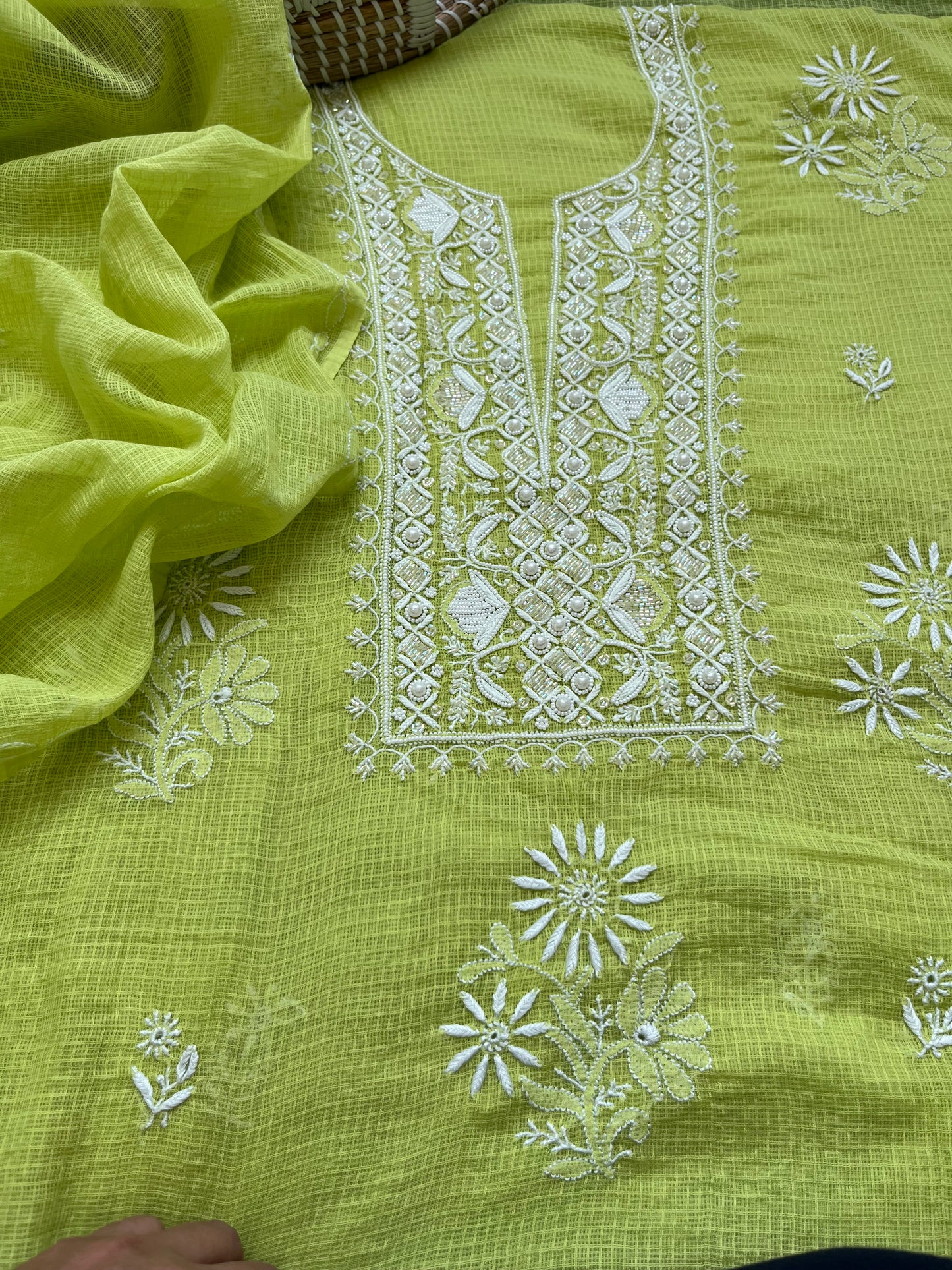 Kota Chikankari Kurta Dupatta
