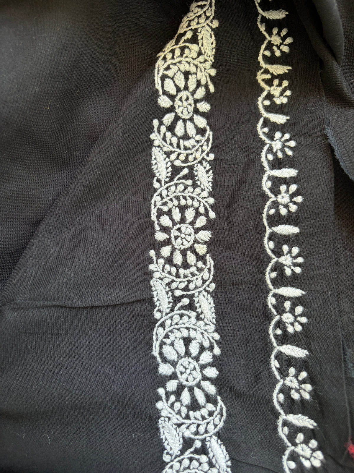 Cotton chikankari kurta dupatta