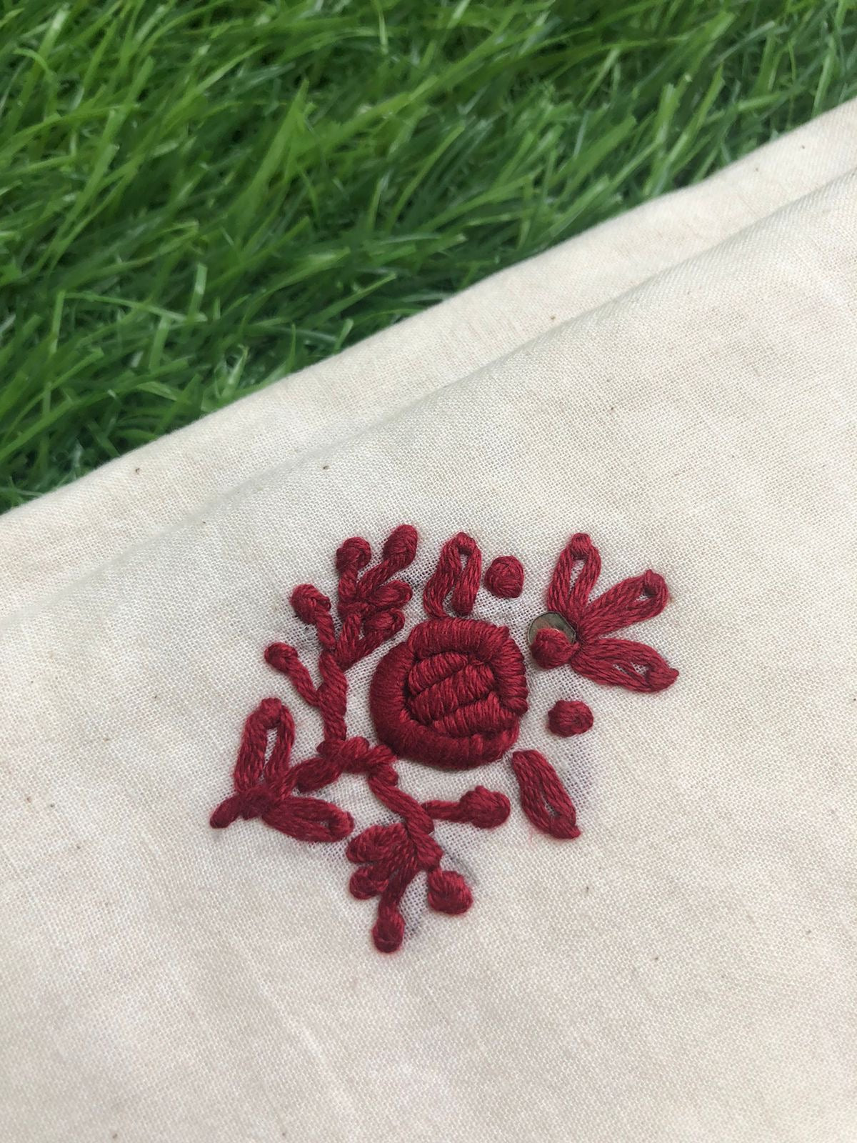 Handwoven Cotton embroidered kurta