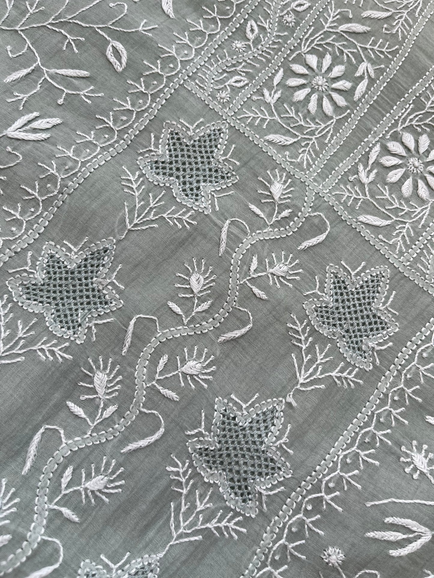 Chanderi Chikankari Kurta Dupatta