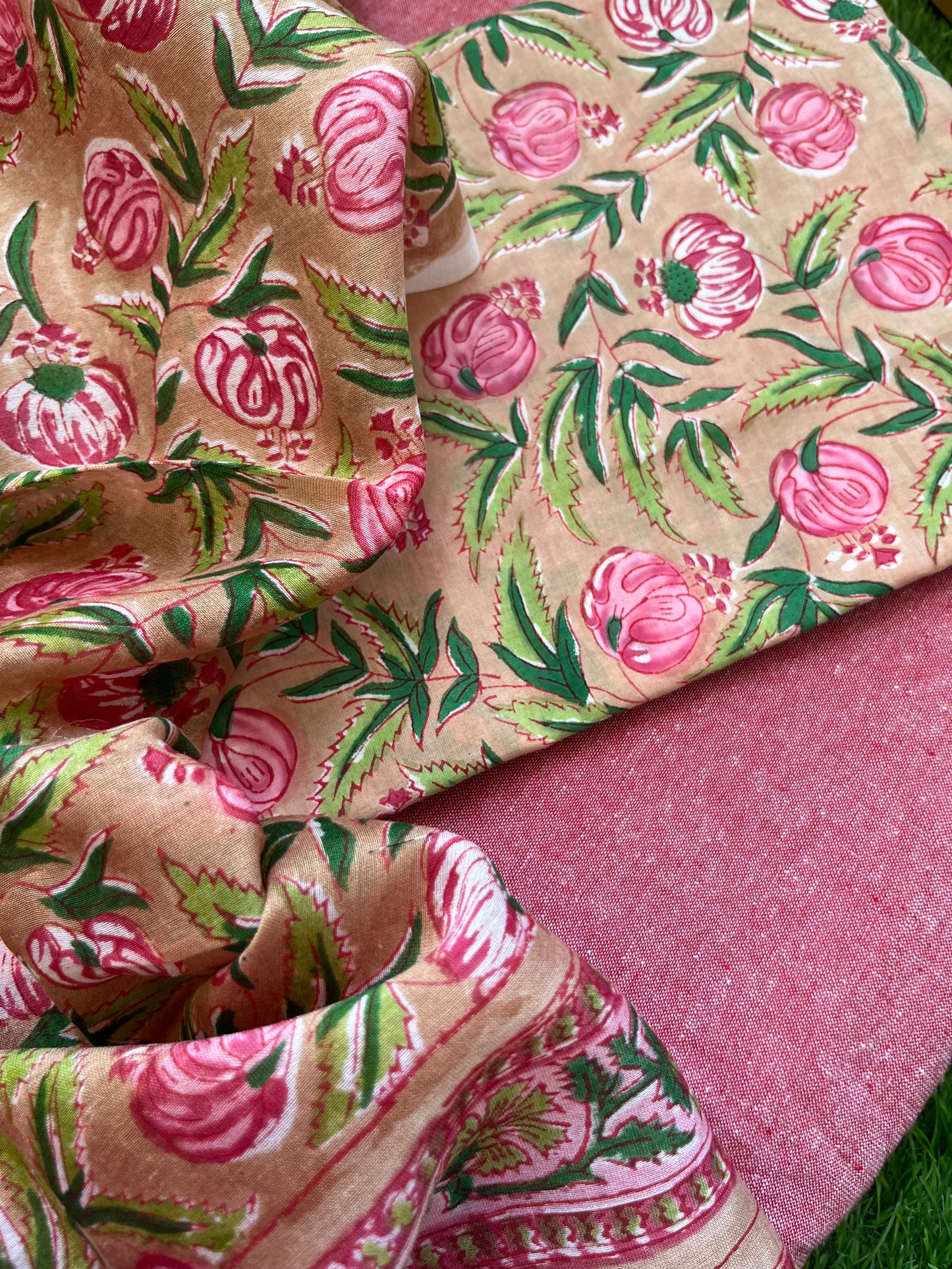 Cotton kurta bottom chanderi dupatta