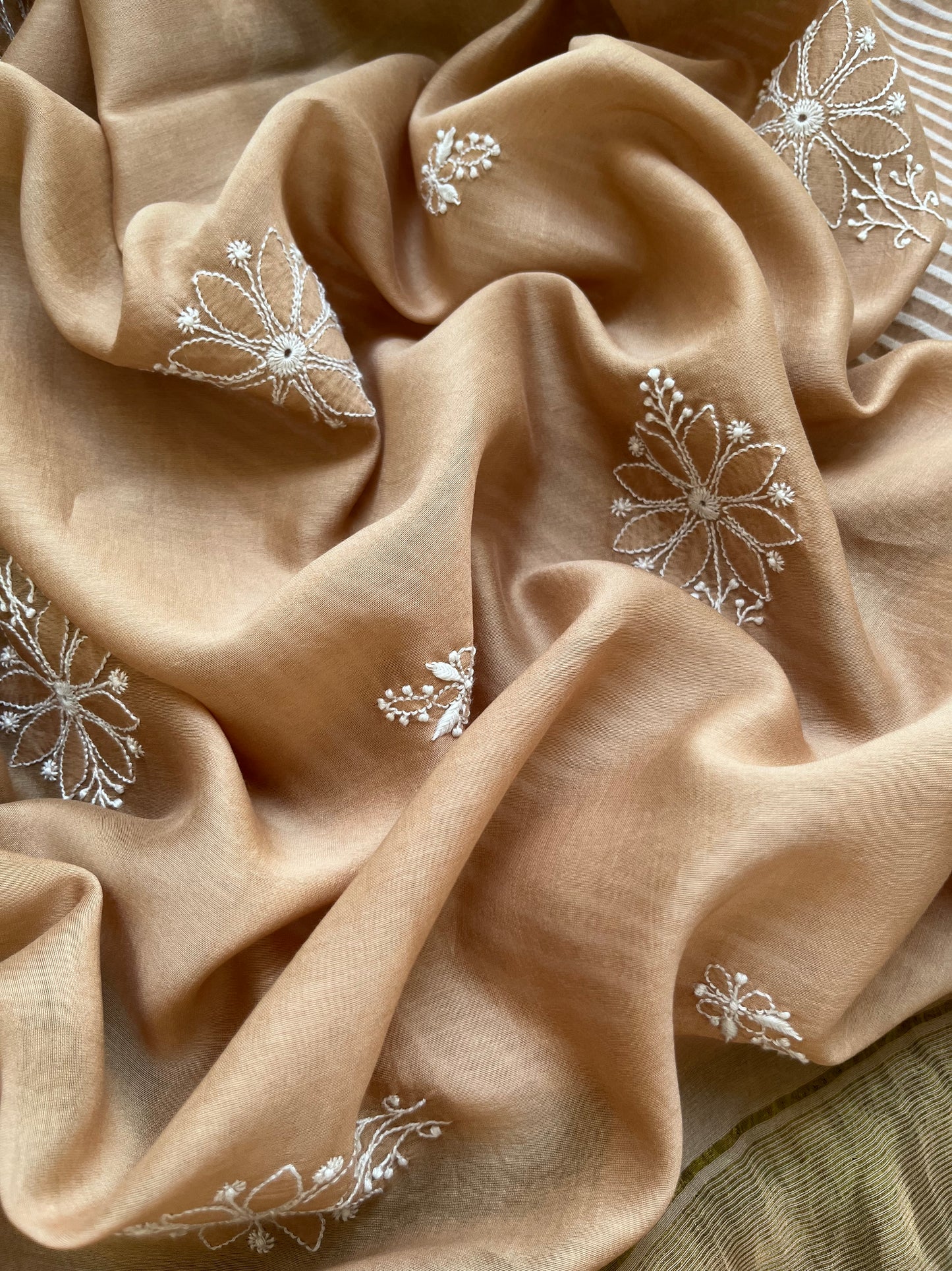 Jaamdani kurta chanderi dupatta
