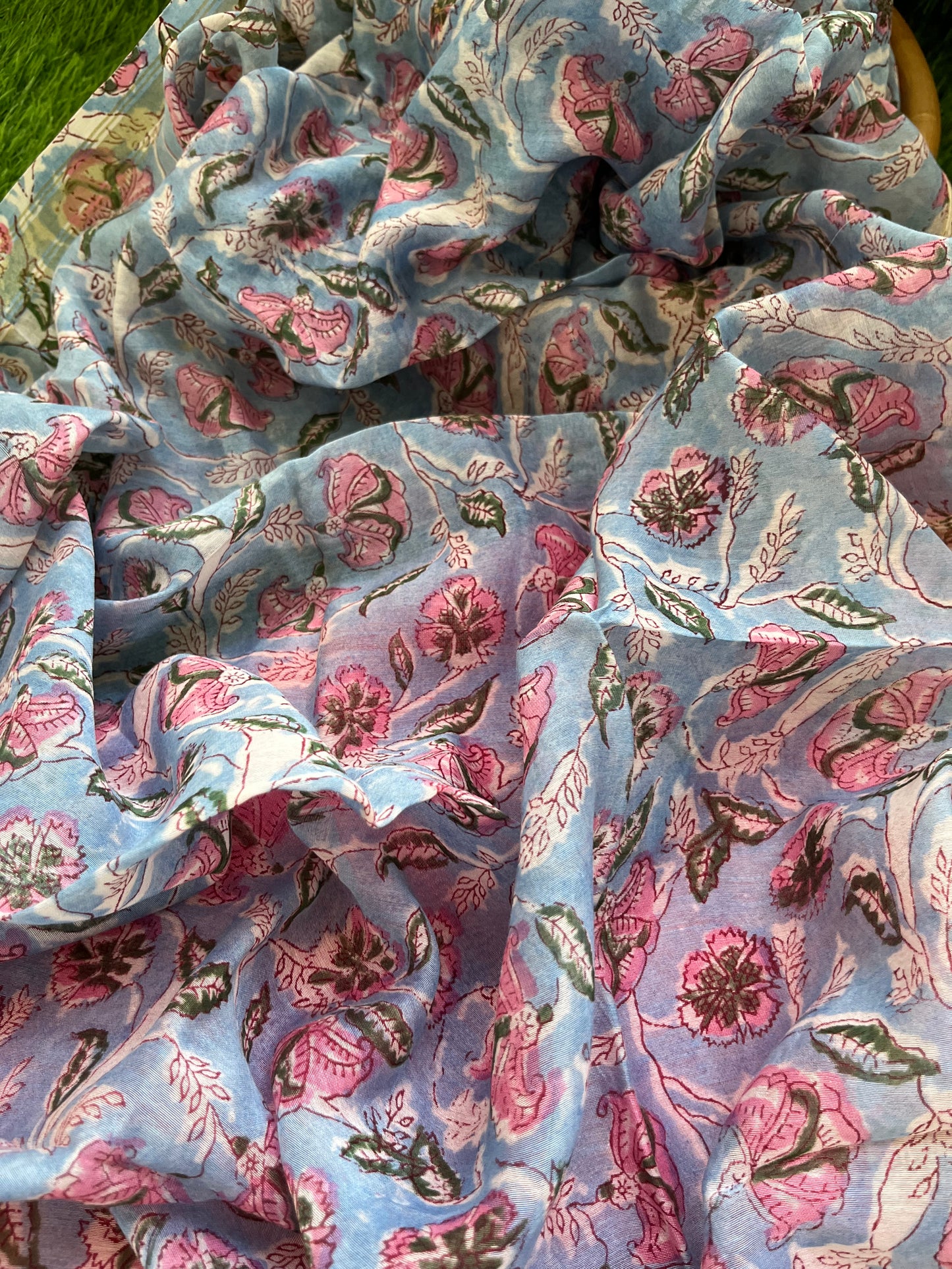 Cotton kurta bottom fabric chanderi dupatta