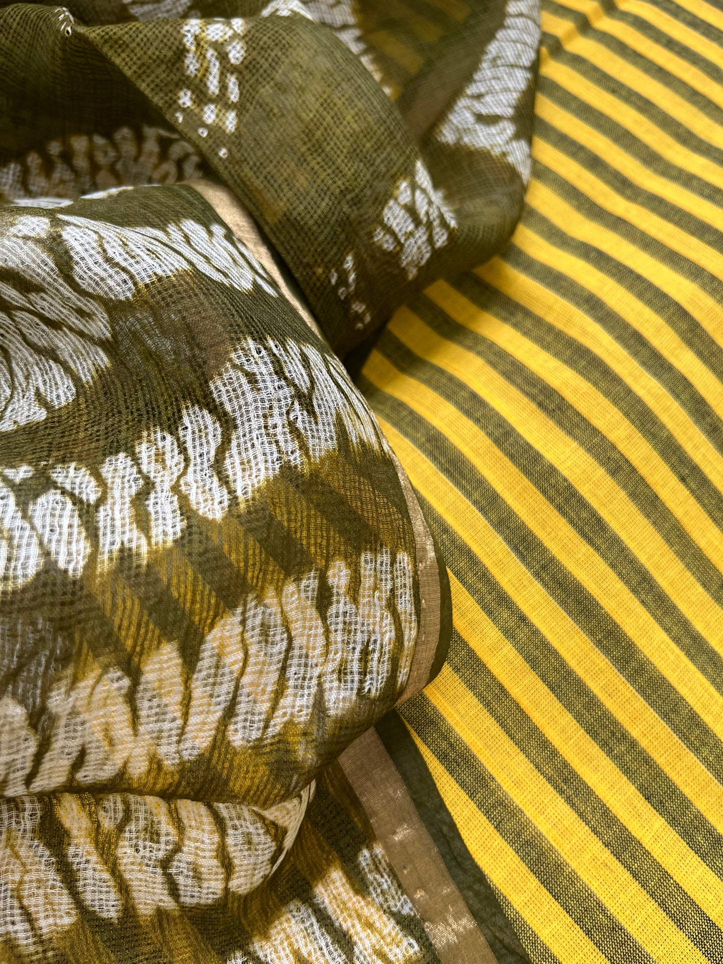 Kota silk shibori Dupatta cotton Kurta bottom fabric