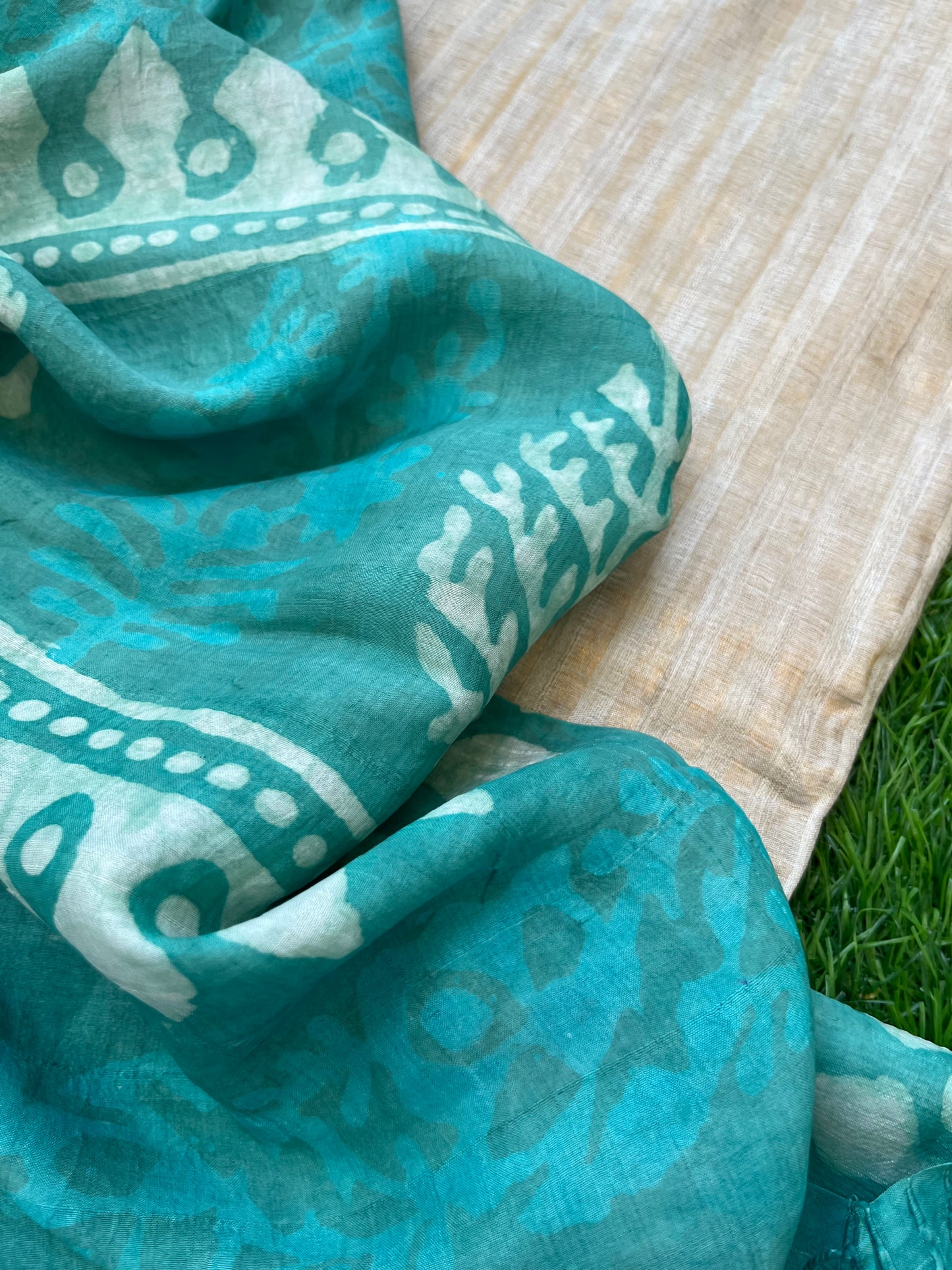 Silk kurta fabric dupatta