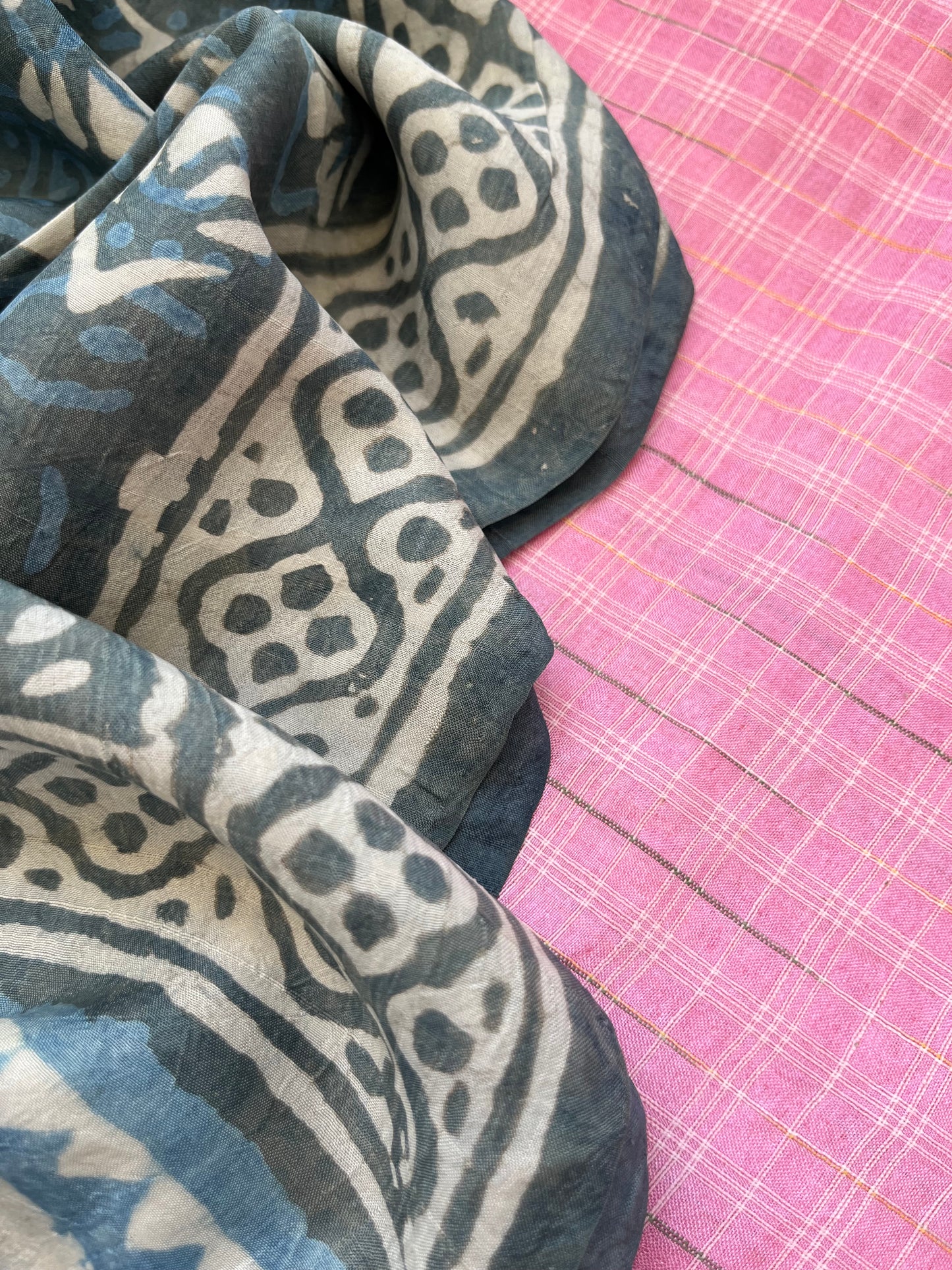 Silk kurta fabric dupatta