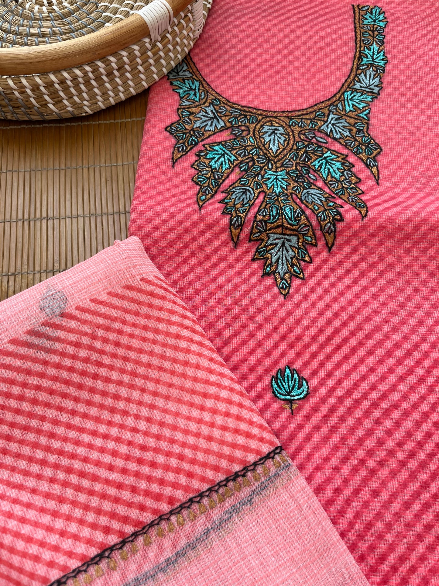 Kota kashmiri work kurta Dupatta