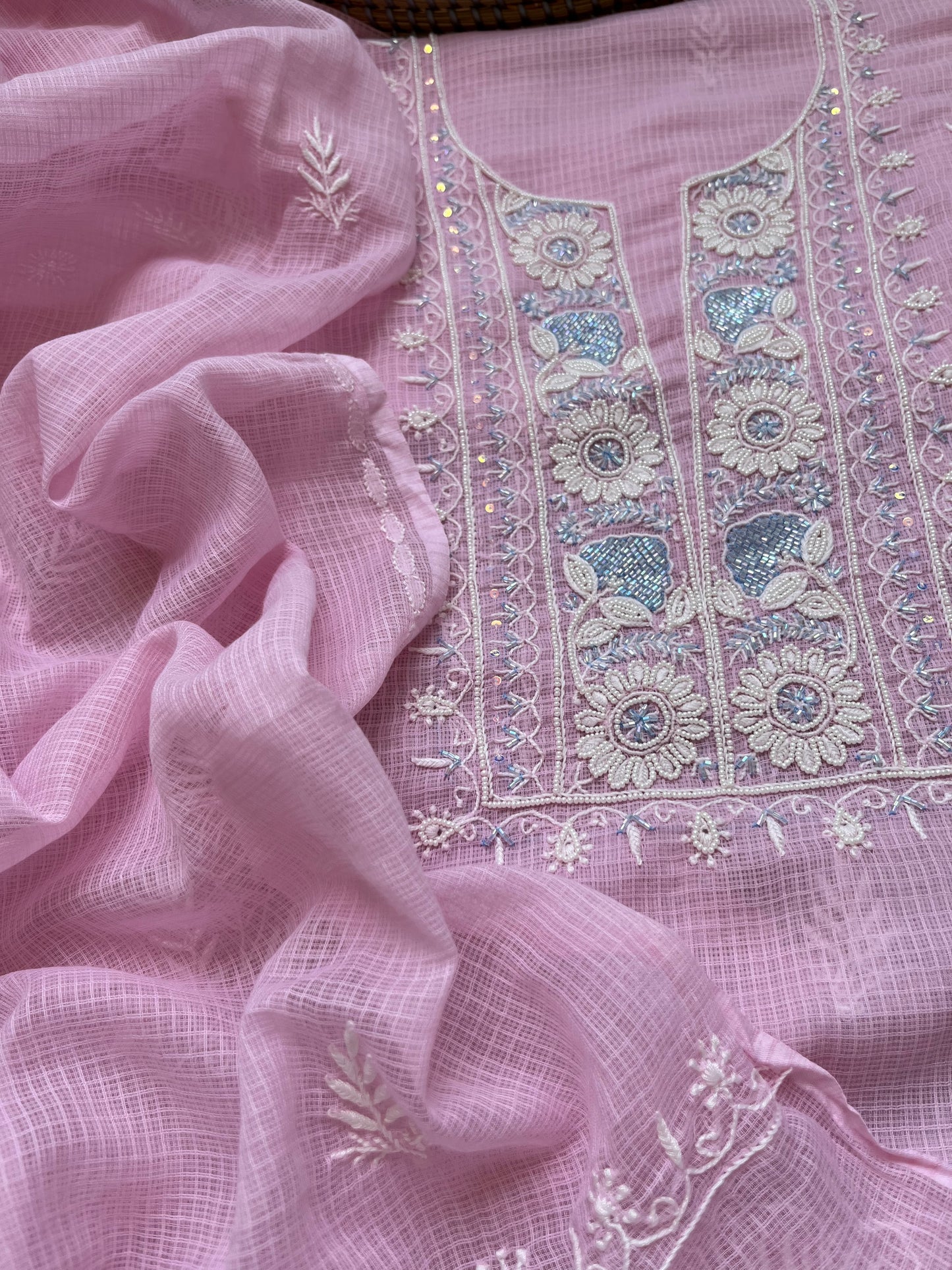 Kota Chikankari Kurta Dupatta