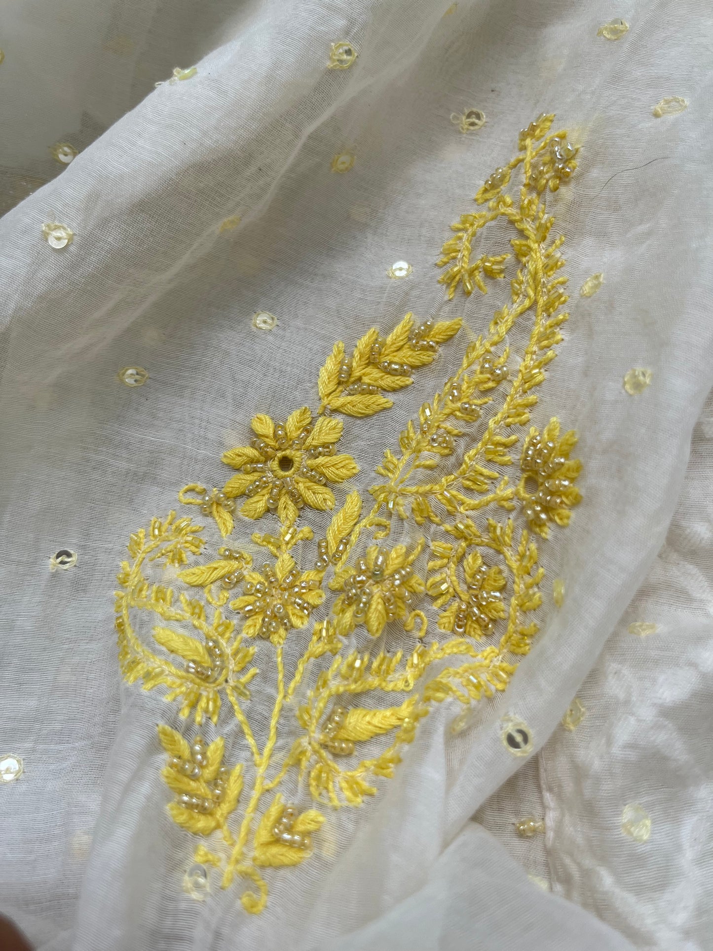 Chanderi Chikankari Kurta Dupatta