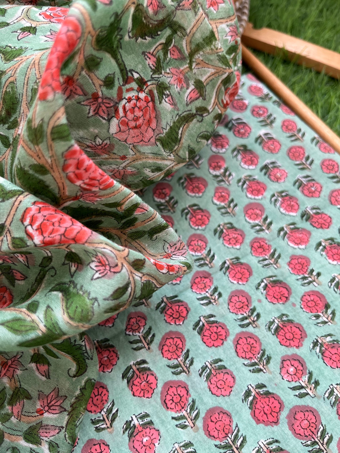Cotton kurta chanderi dupatta