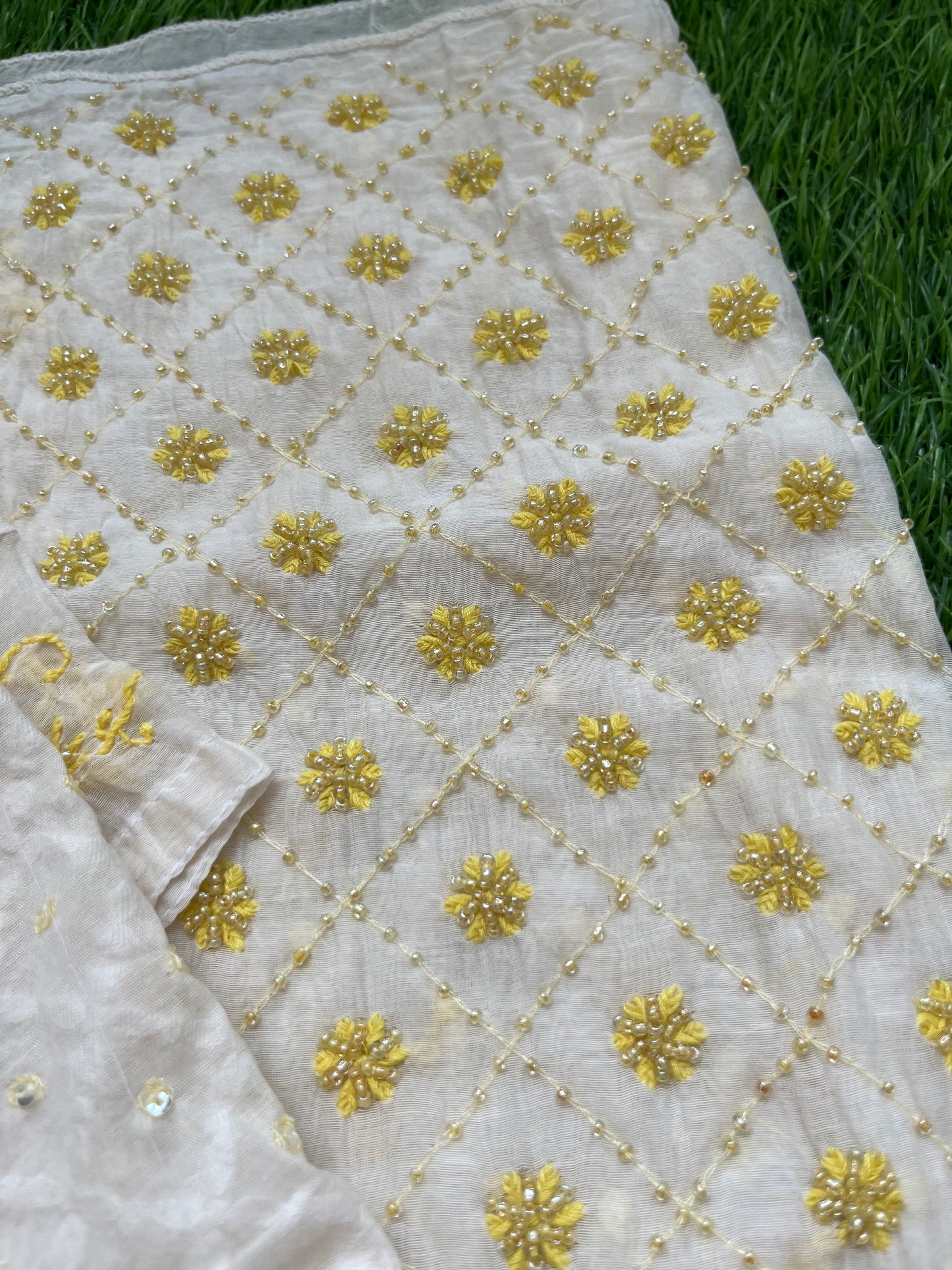 Chanderi Chikankari Kurta Dupatta