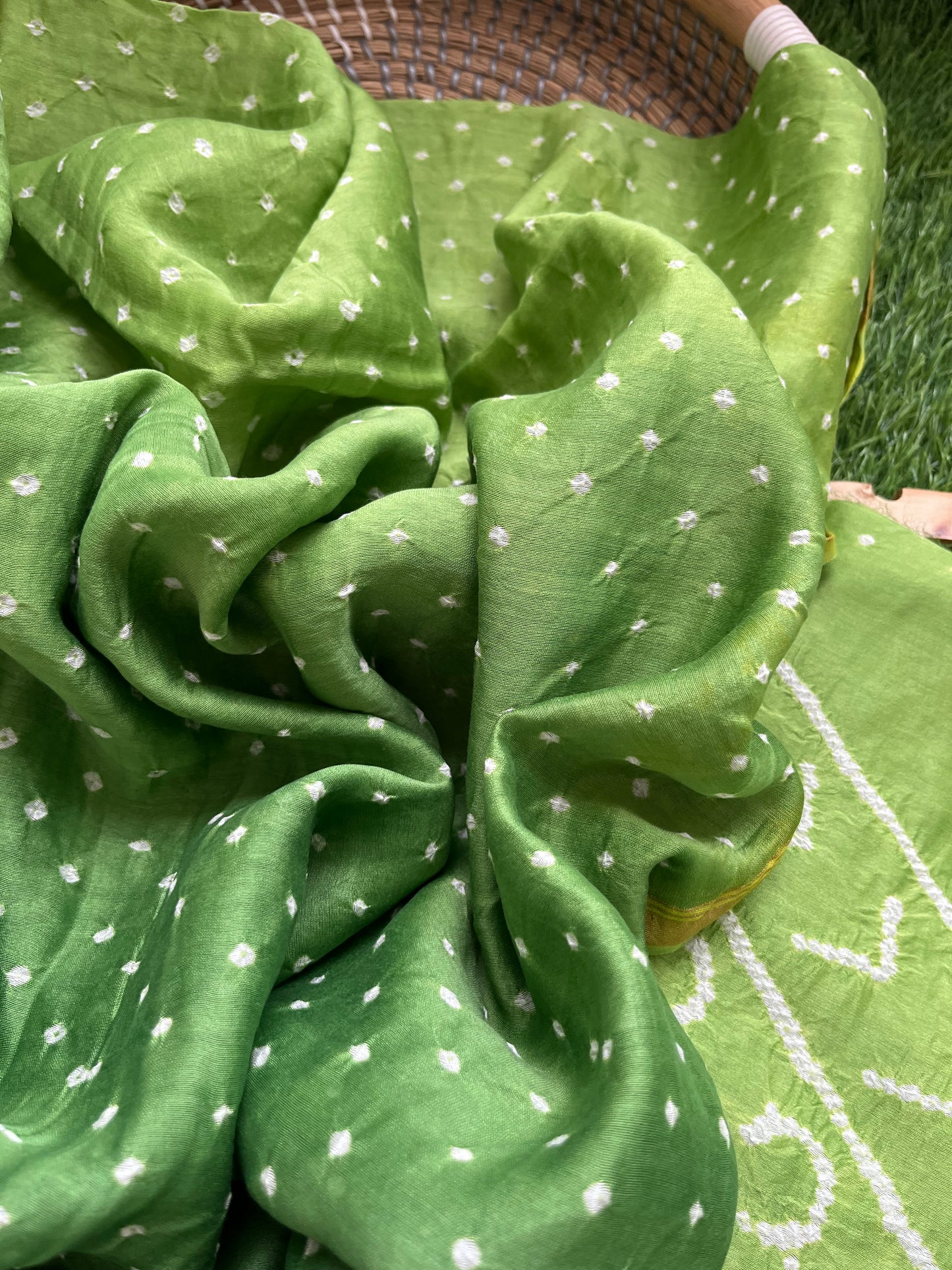 Chanderi Bandhani kurta dupatta