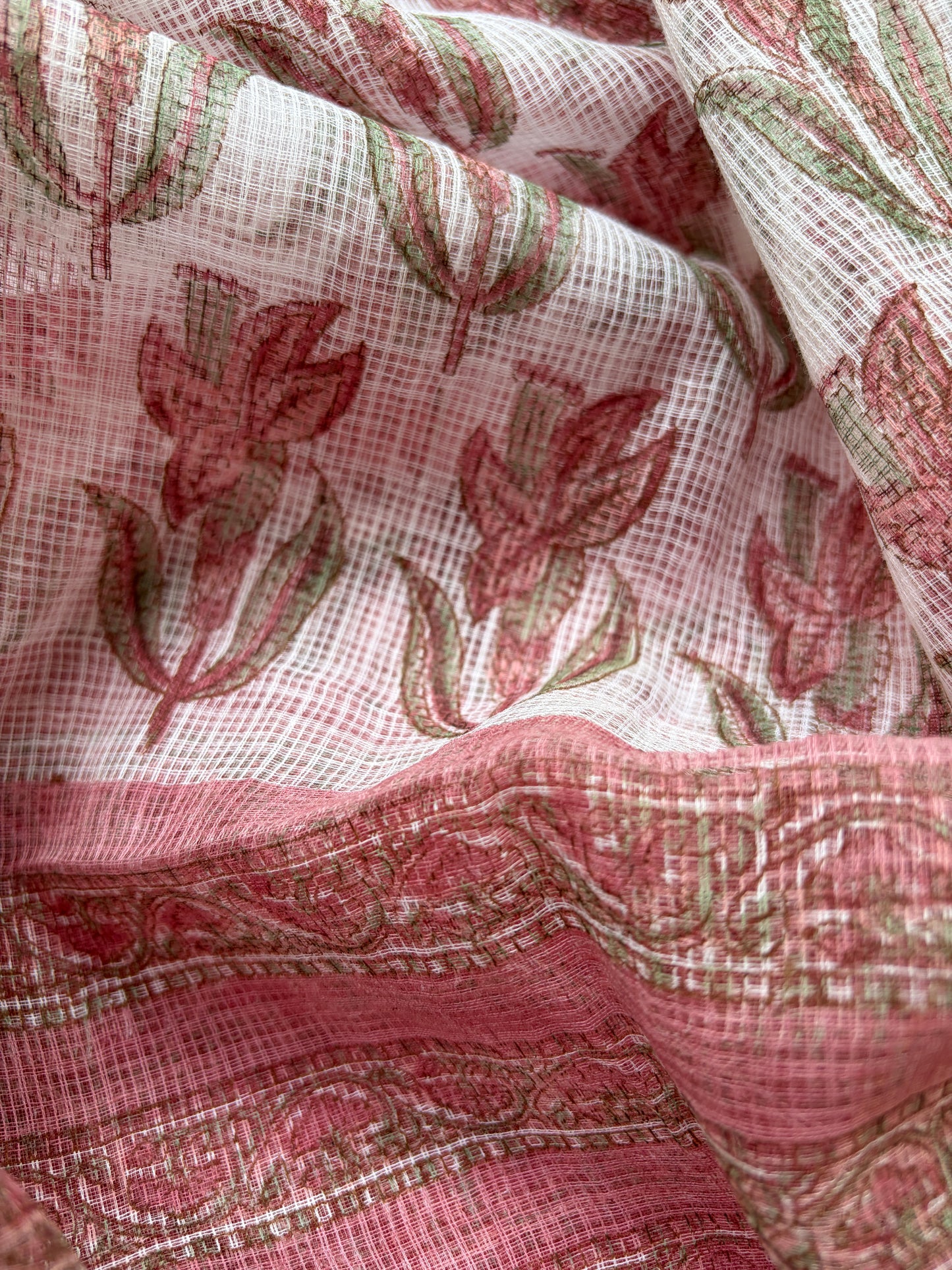 Mangalgiri kurta bottom fabric kota dupatta