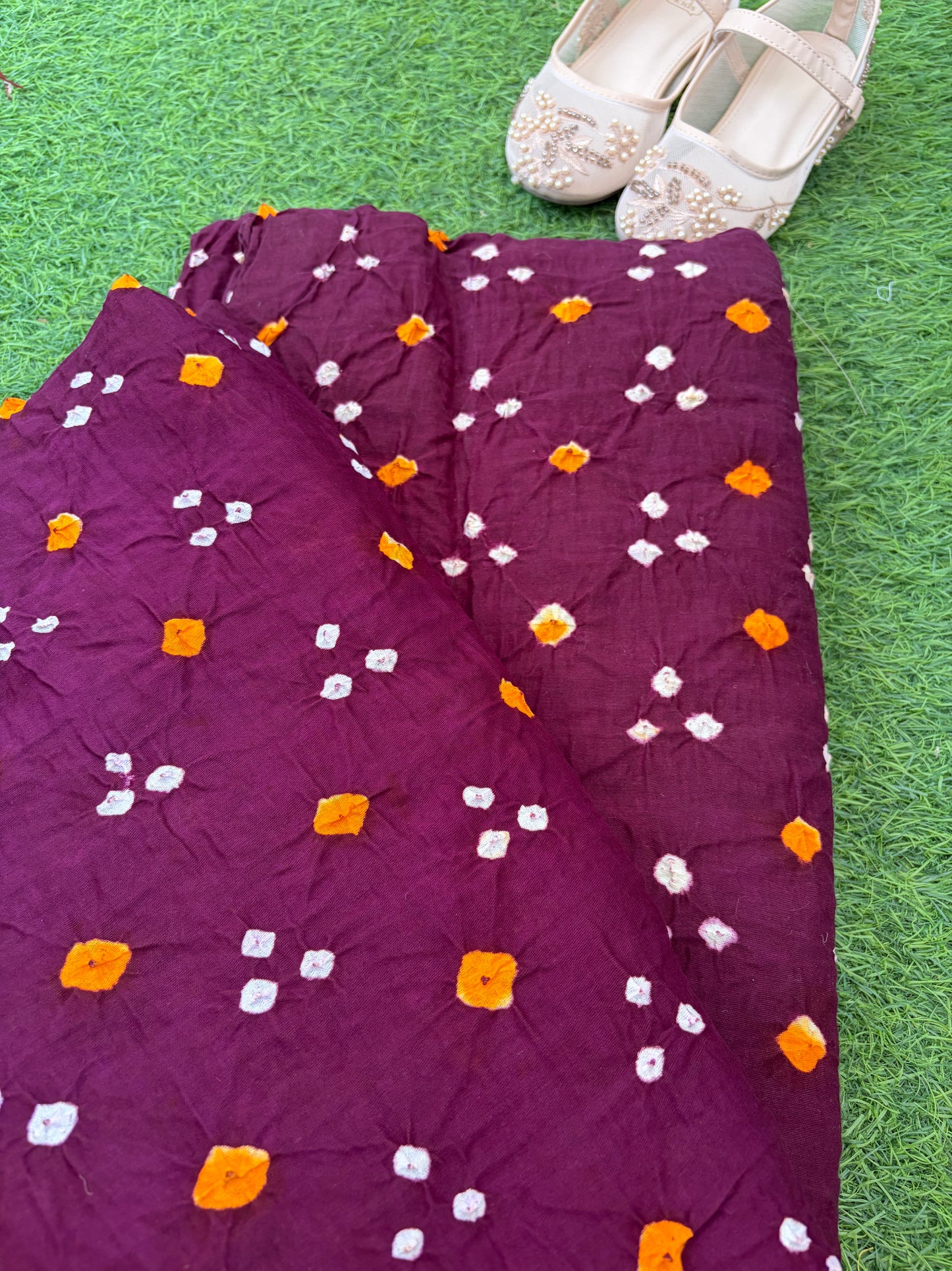 Cotton bandhani kurta