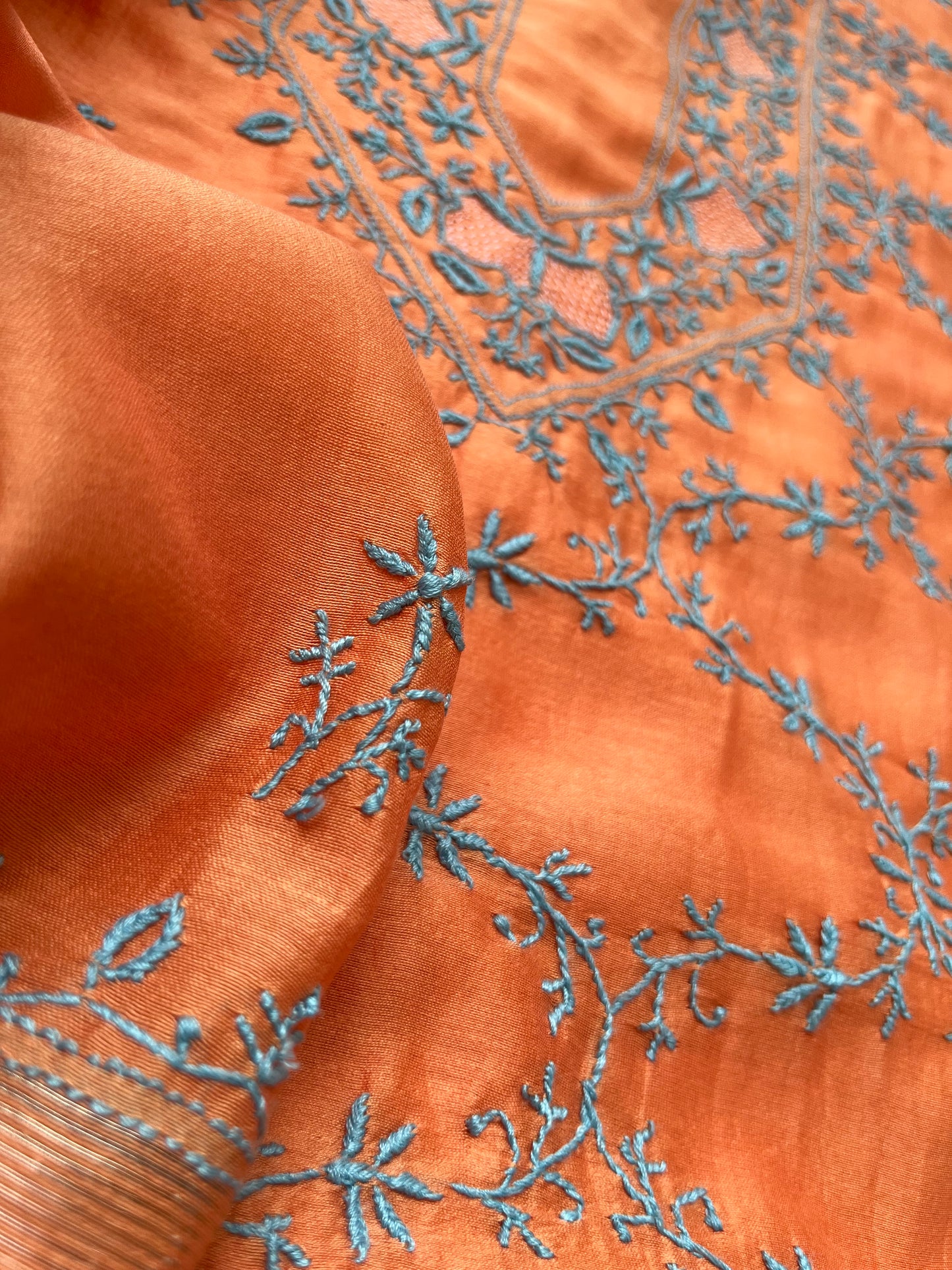 Chanderi Chikankari Kurta Dupatta