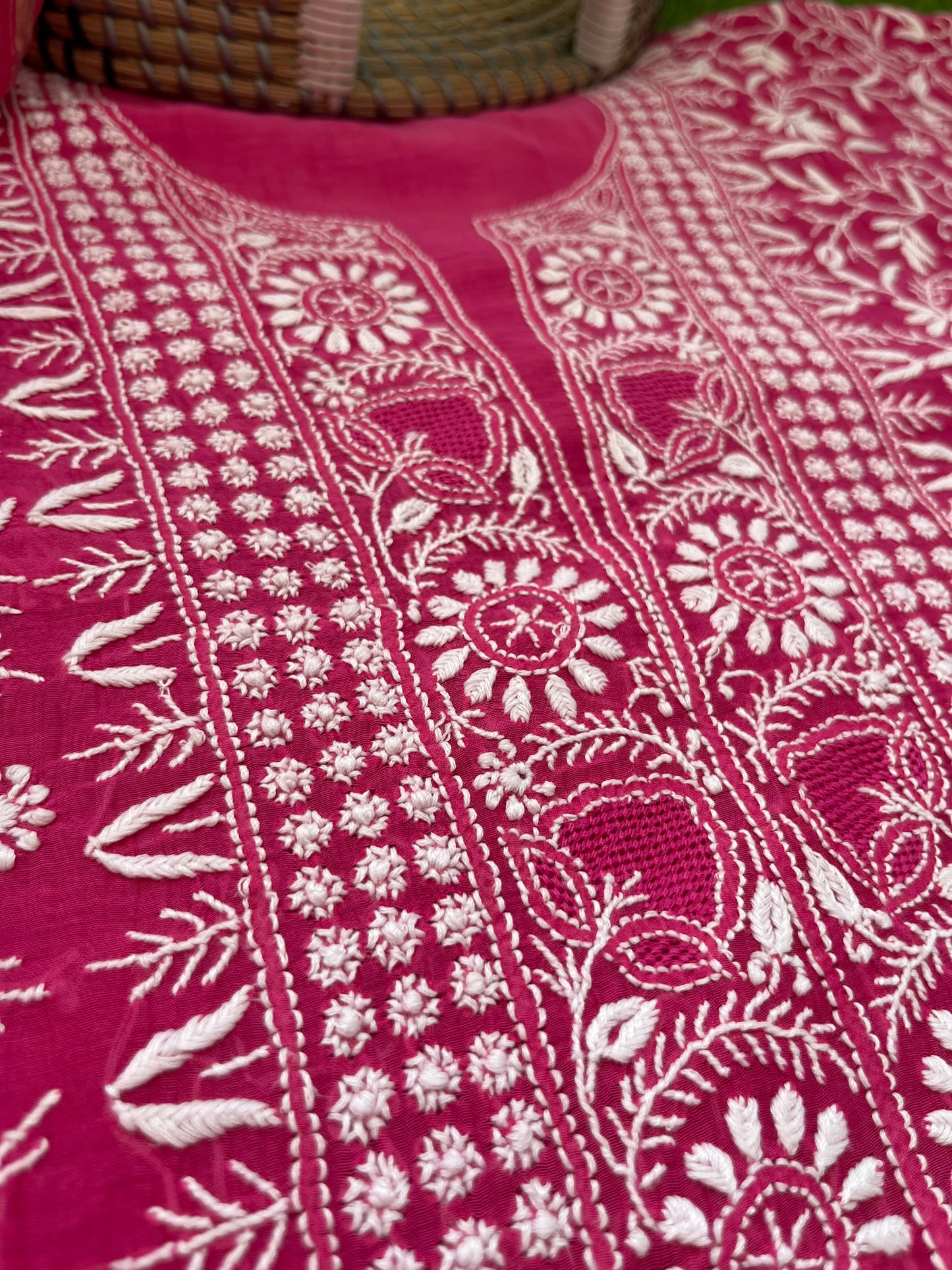 Chanderi Chikankari Kurta Dupatta