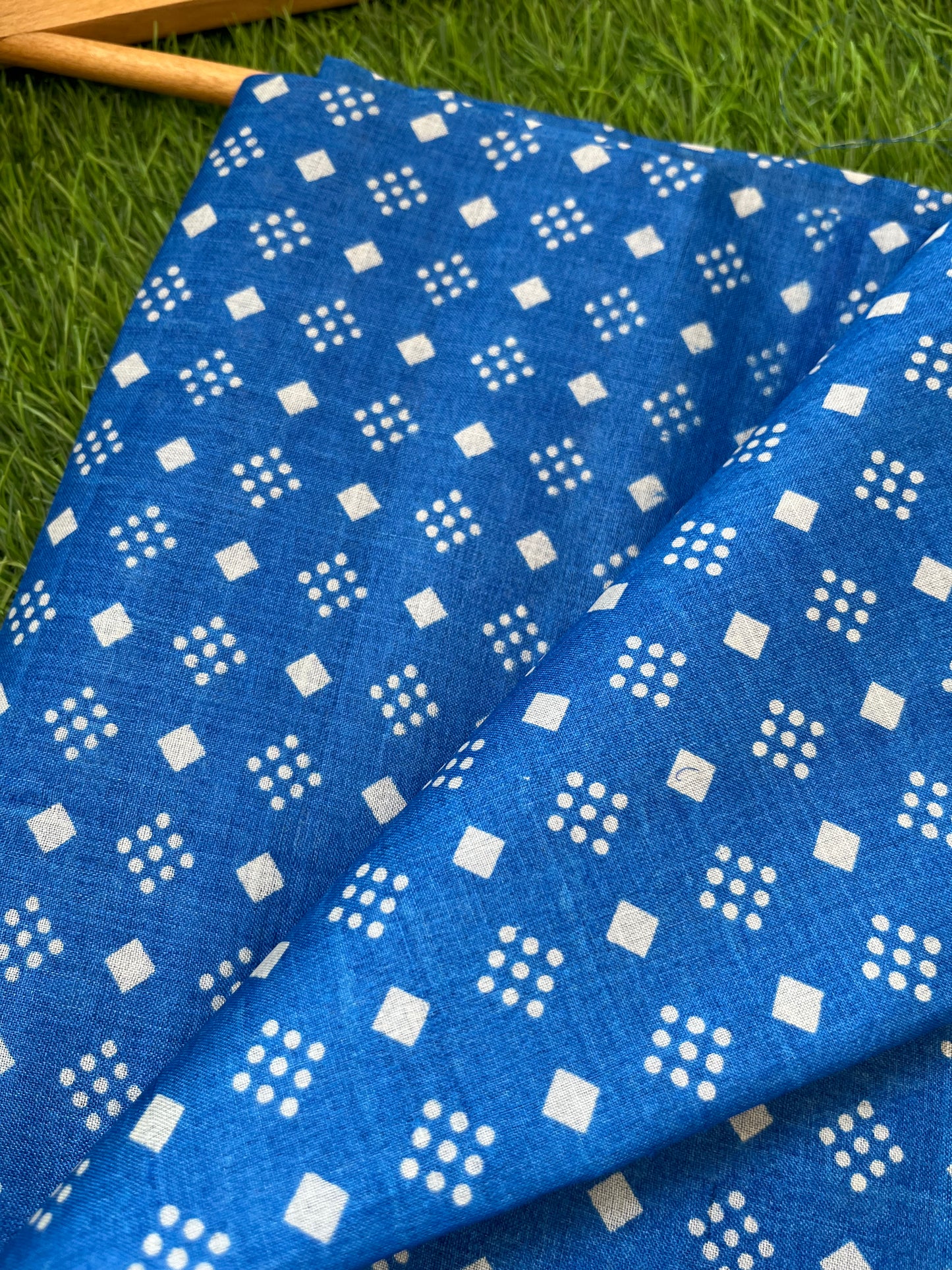 Silk Block print fabric