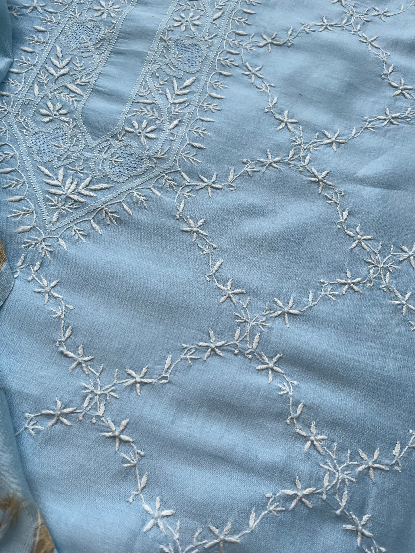 Chanderi Chikankari Kurta Dupatta