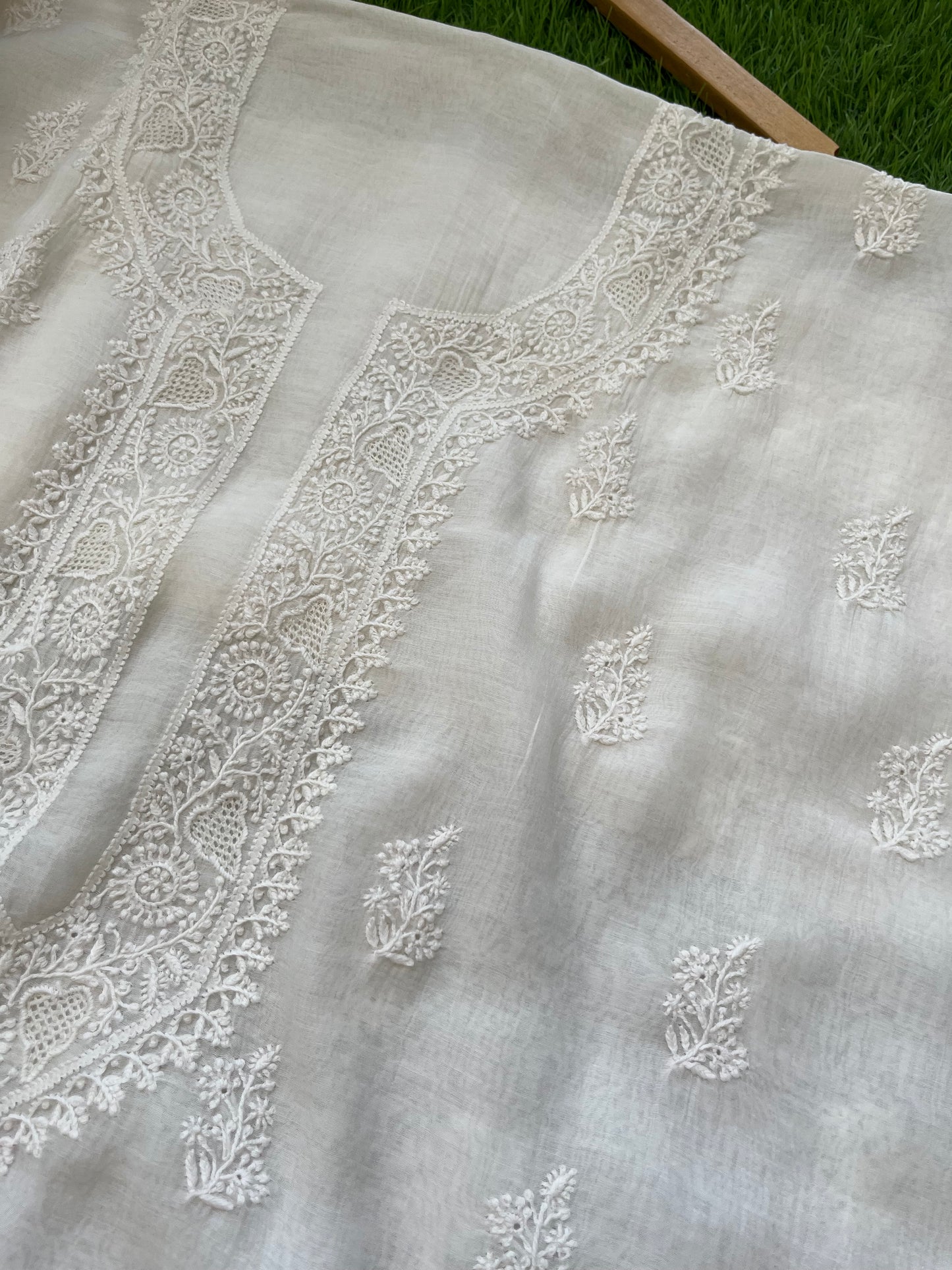 Chanderi Chikankari Kurta Dupatta