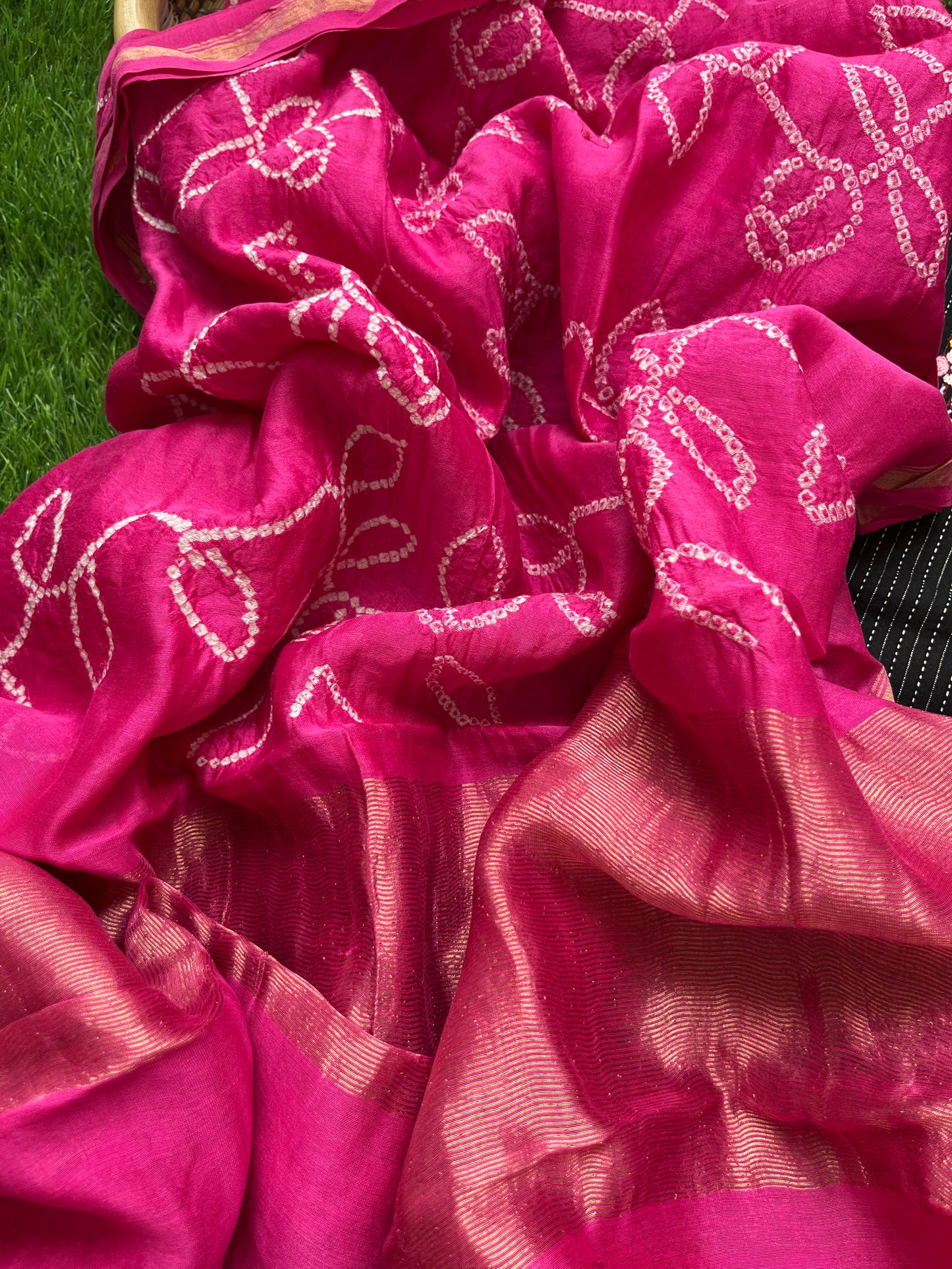 Cotton kashmiri work kurta bandhani Dupatta
