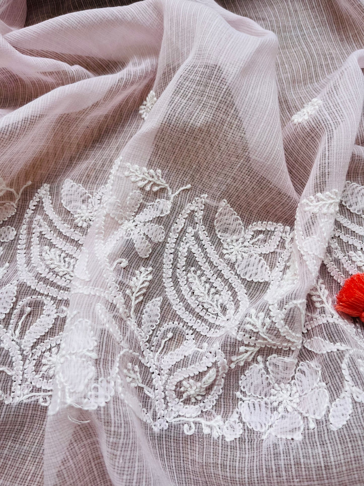 Kota doria chikankari Dupatta